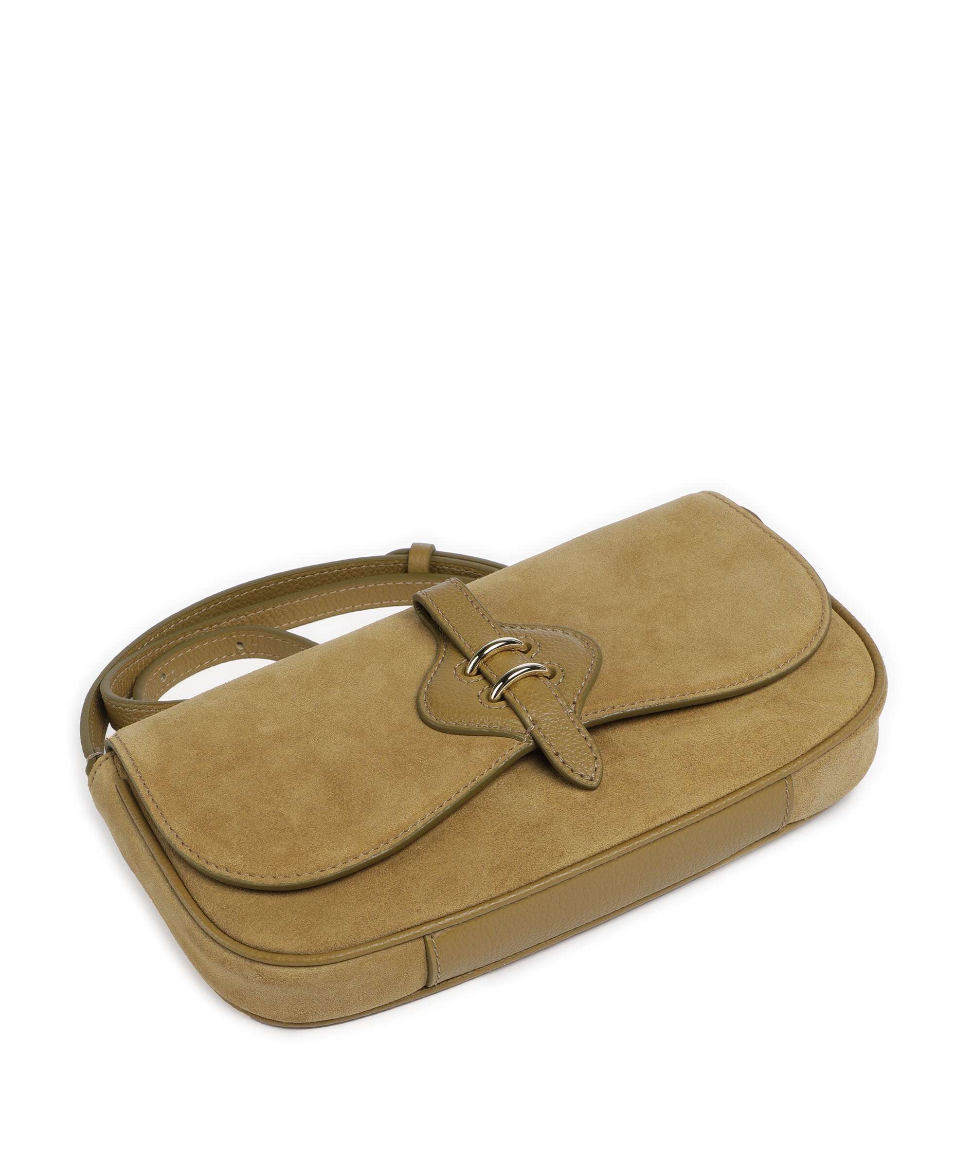 Coccinelle Mavery Suede Crossbody bag seagrass - Image 4