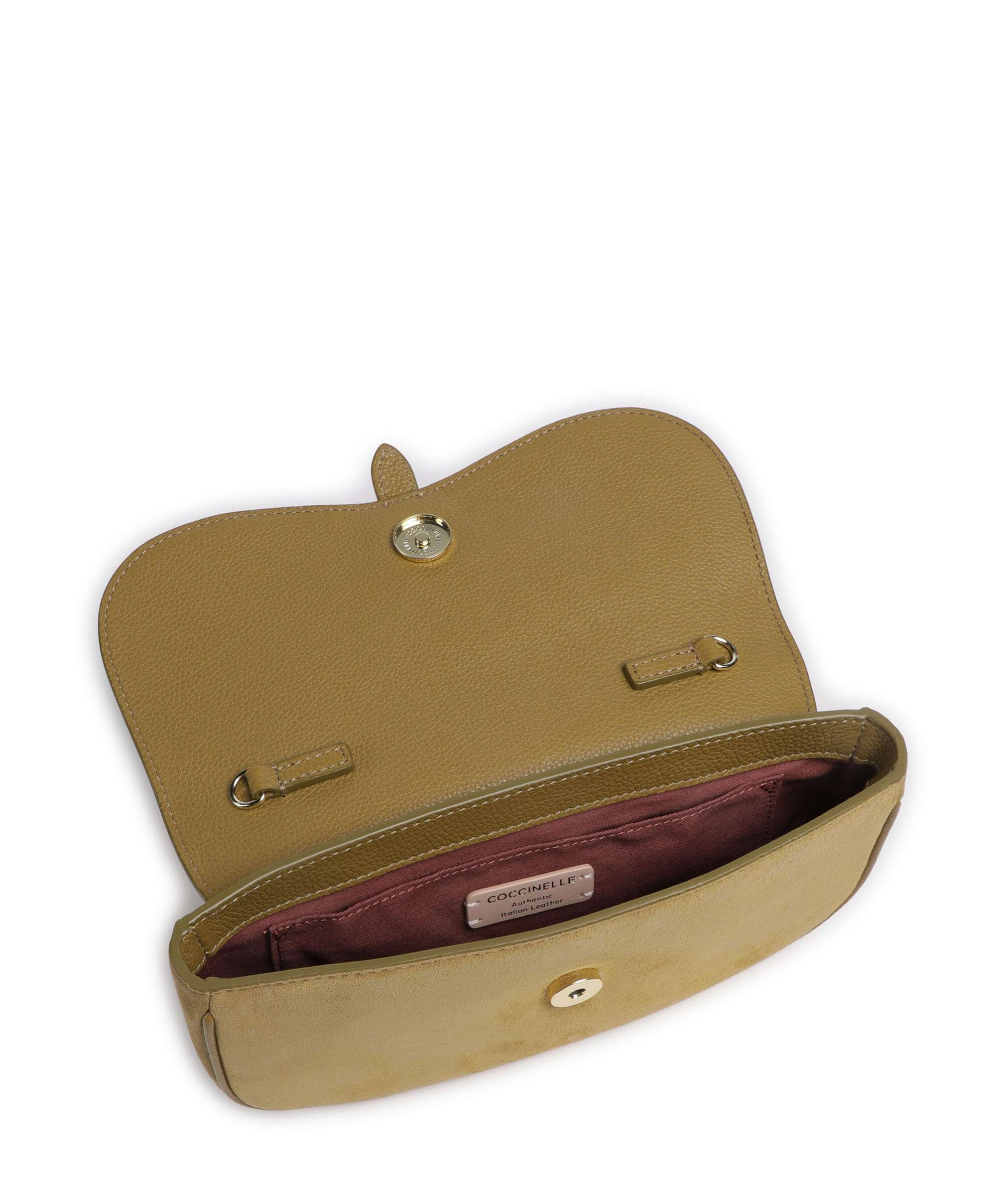 Coccinelle Mavery Suede Crossbody bag seagrass - Image 5