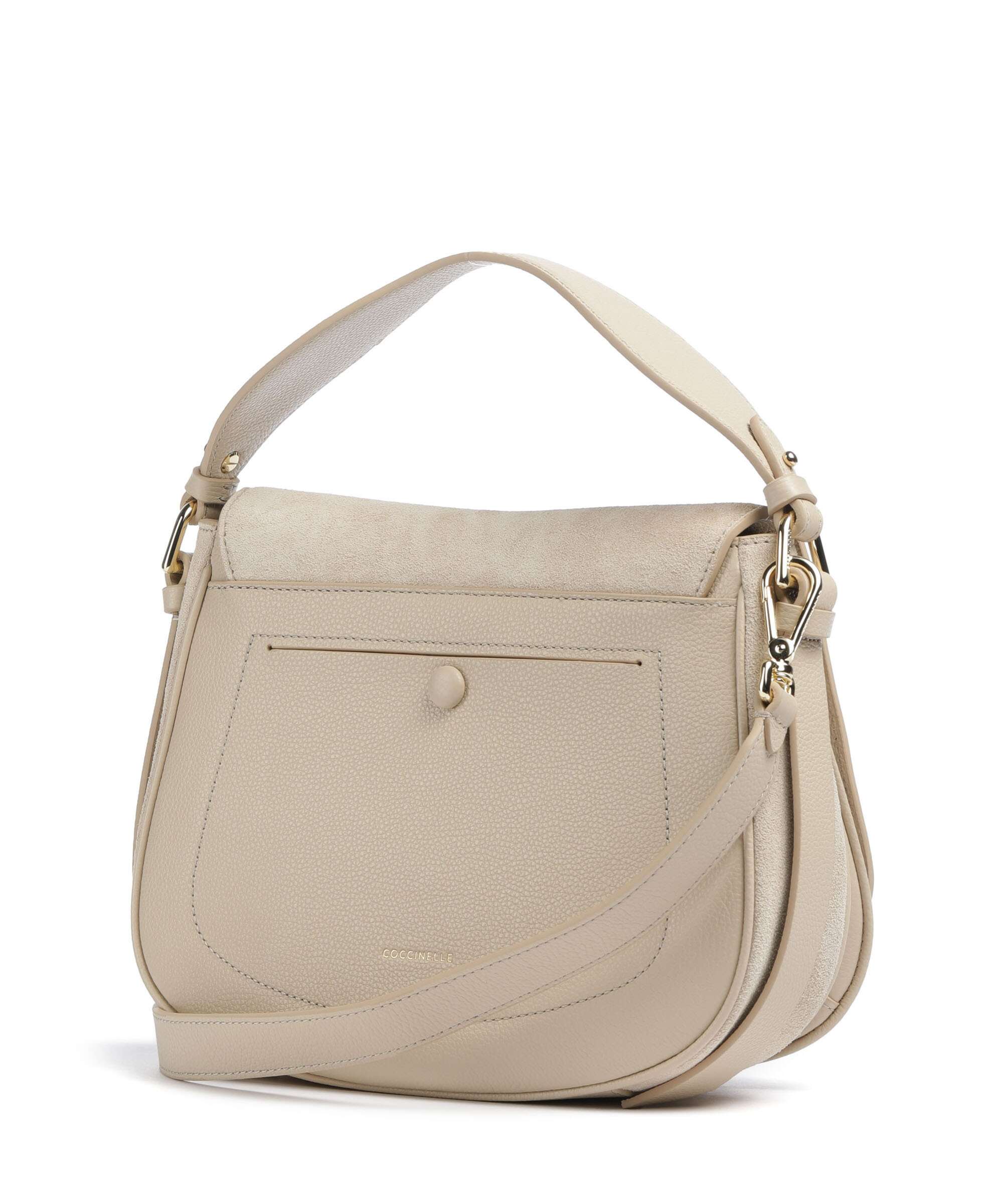 Coccinelle Mavery Suede Handbag sandshell - Image 2