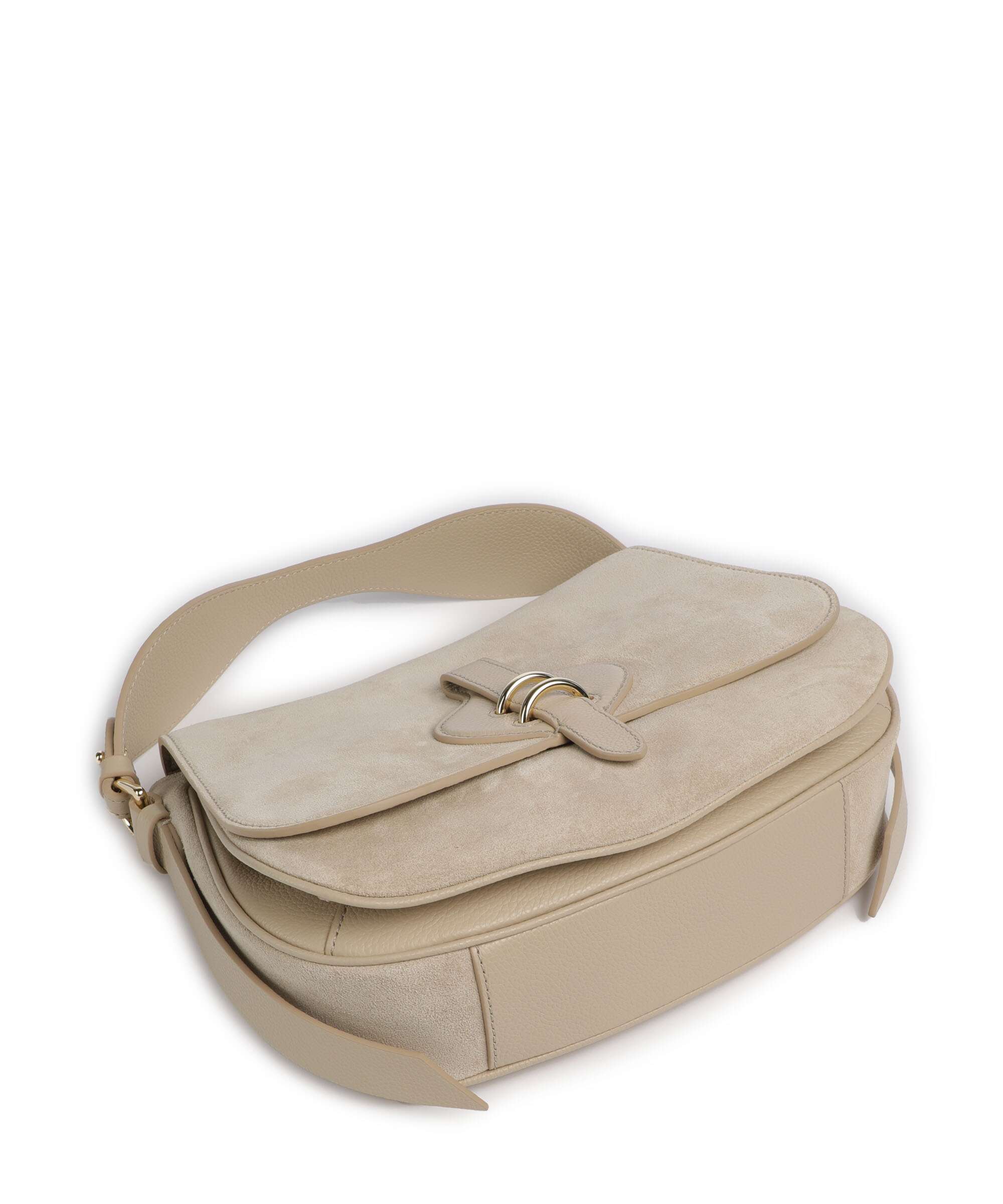 Coccinelle Mavery Suede Handbag sandshell - Image 4