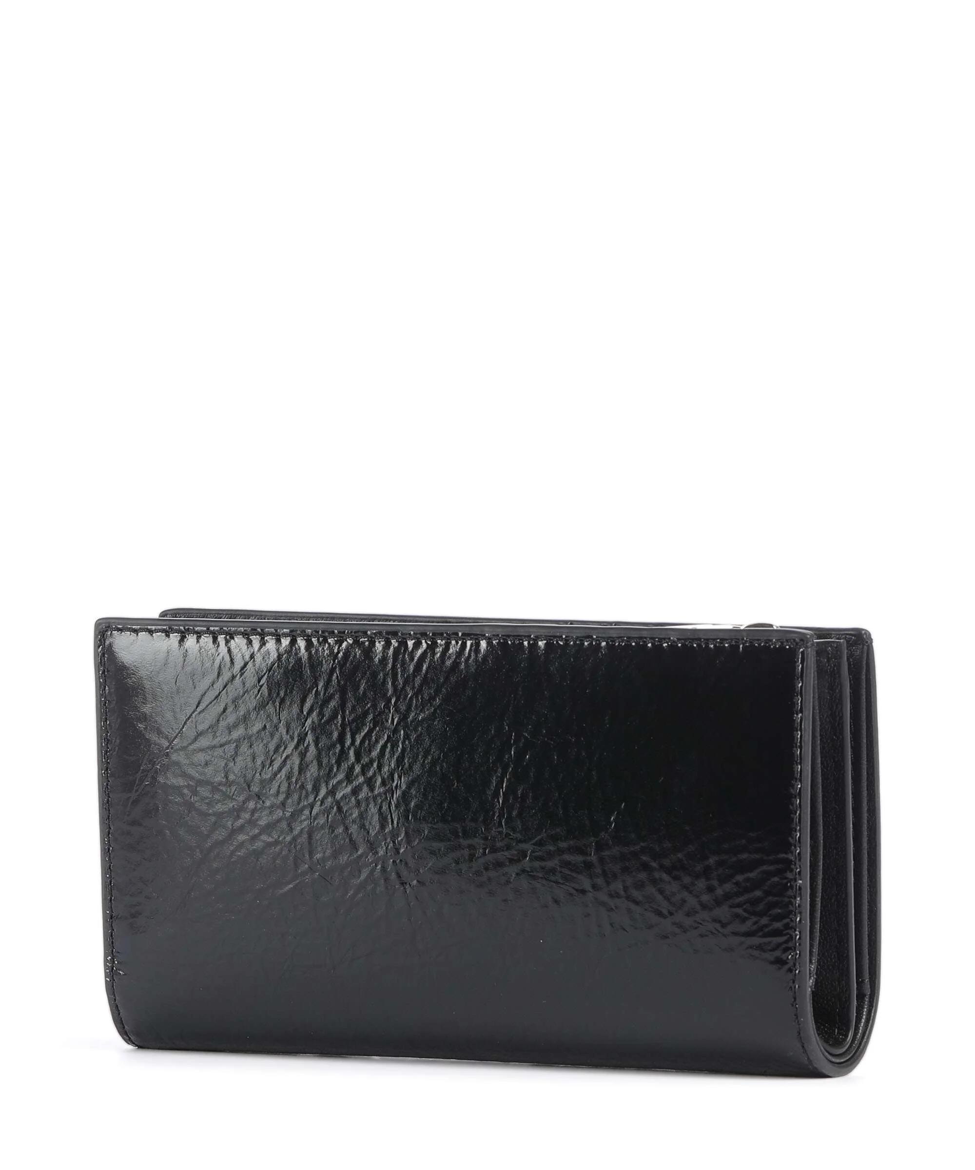 Coccinelle Metallic Shiny Wrinkled Wallet noir - Image 3