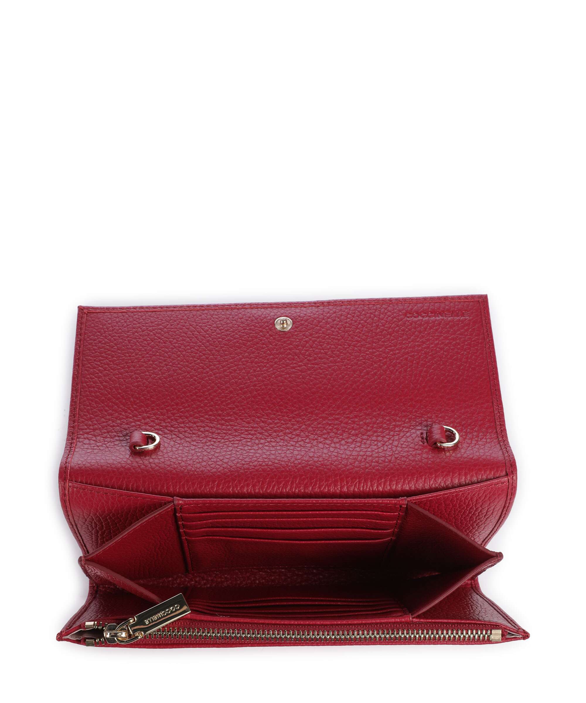 Coccinelle Metallic Soft Wallet sangria - Image 6