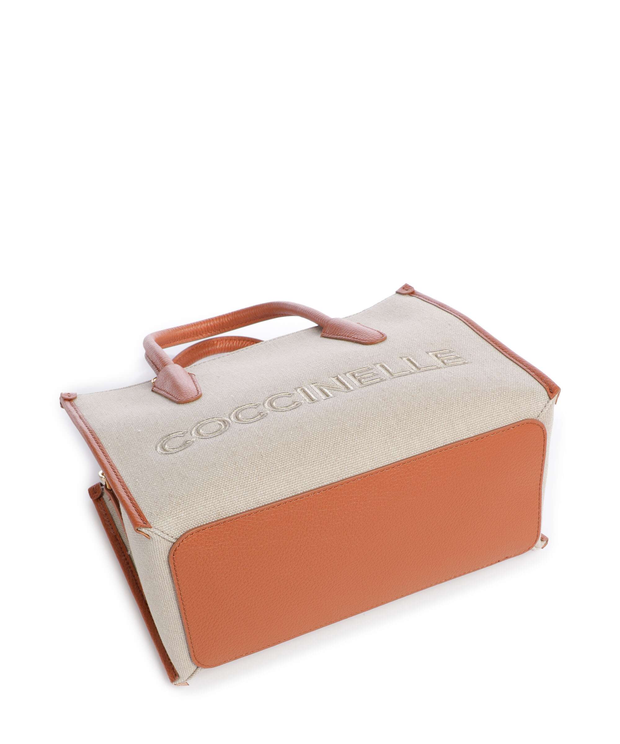 Coccinelle Myrtha Canvas Handbag natural/crab - Image 5