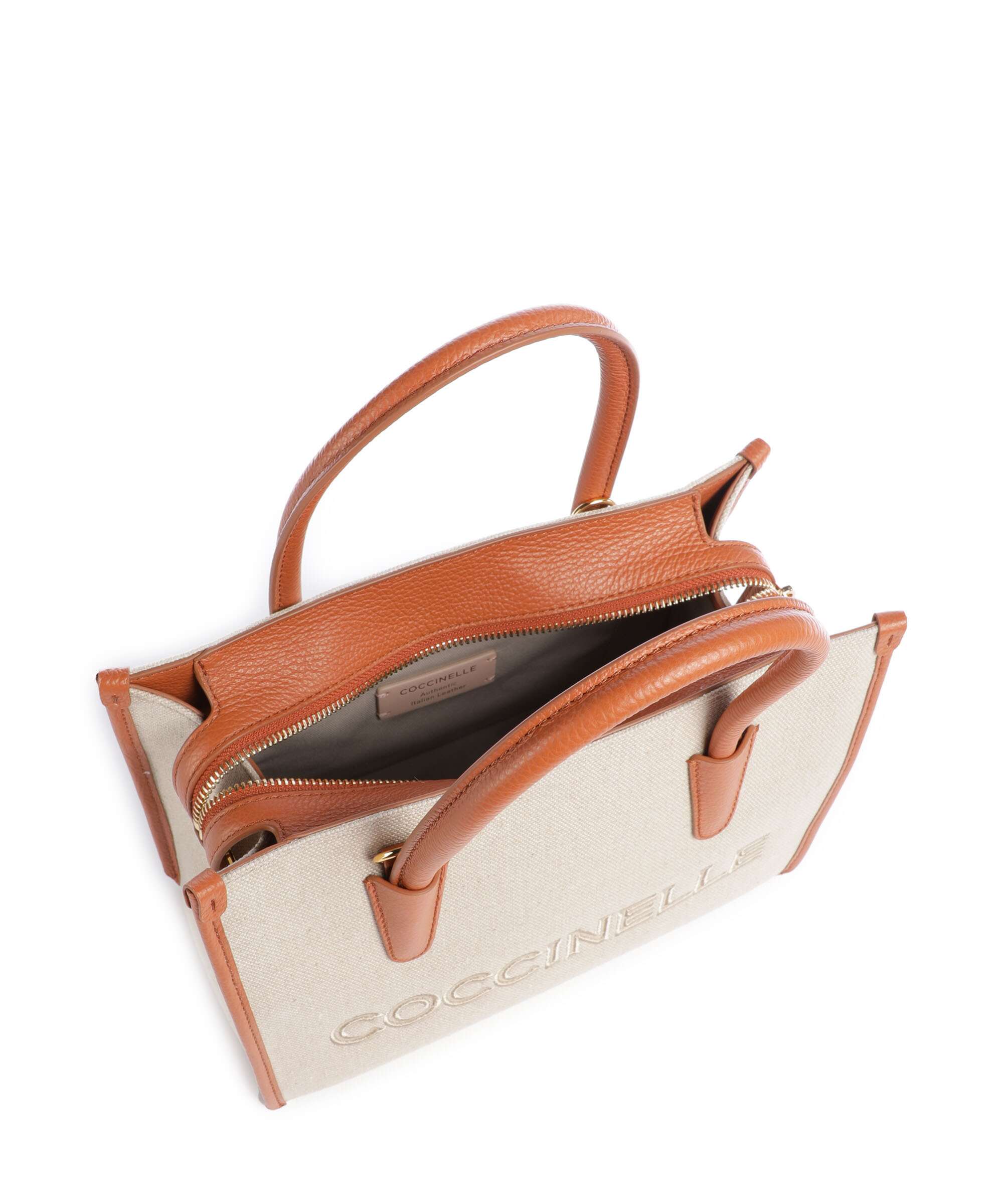 Coccinelle Myrtha Canvas Handbag natural/crab - Image 6