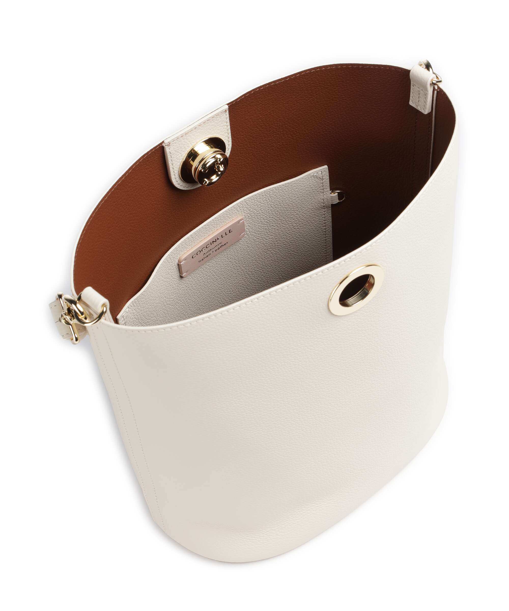 Coccinelle Nikla Bucket bag pearl/cognac - Image 5
