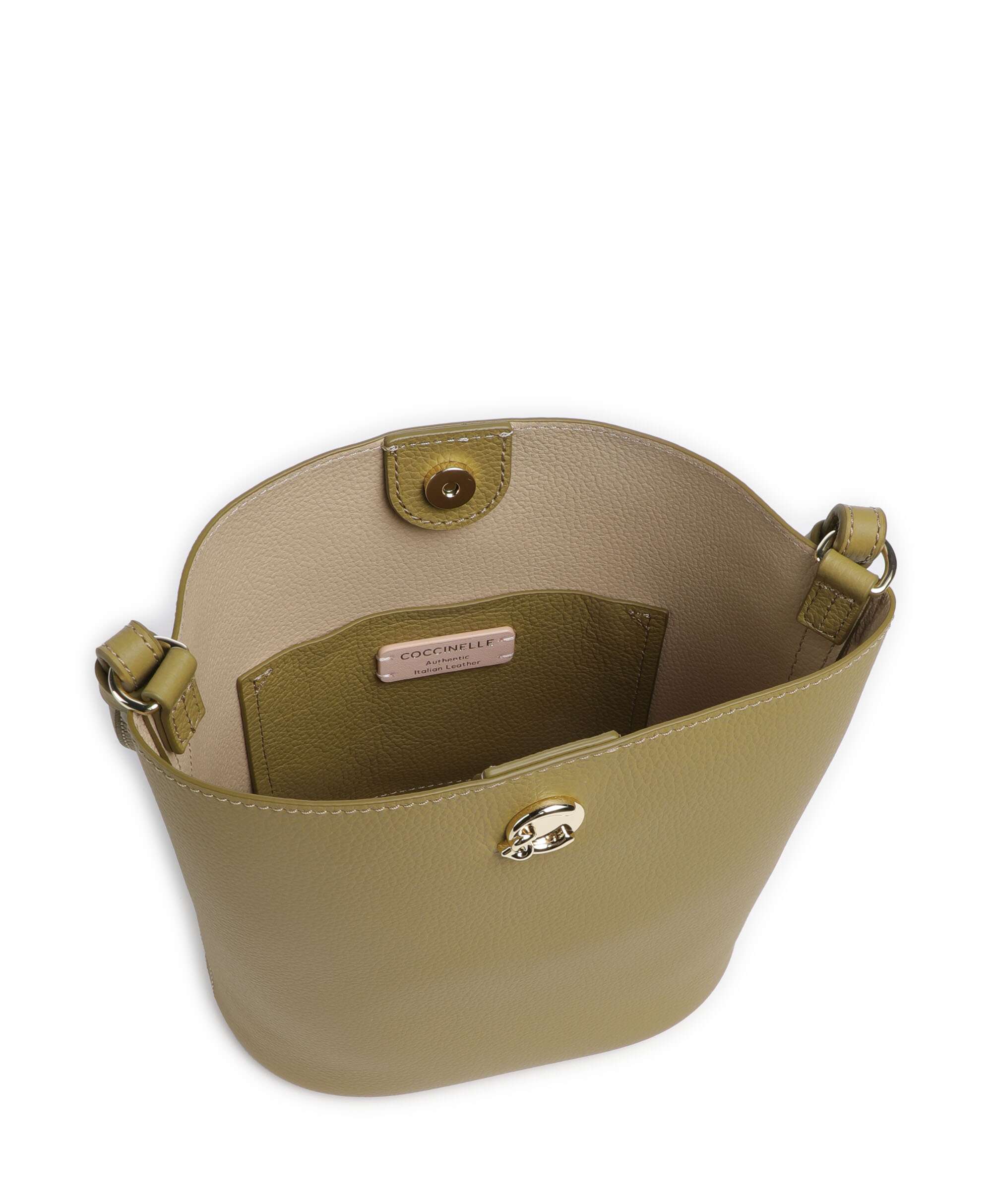 Coccinelle Nikla Bucket bag seagrass/sandshell - Image 6