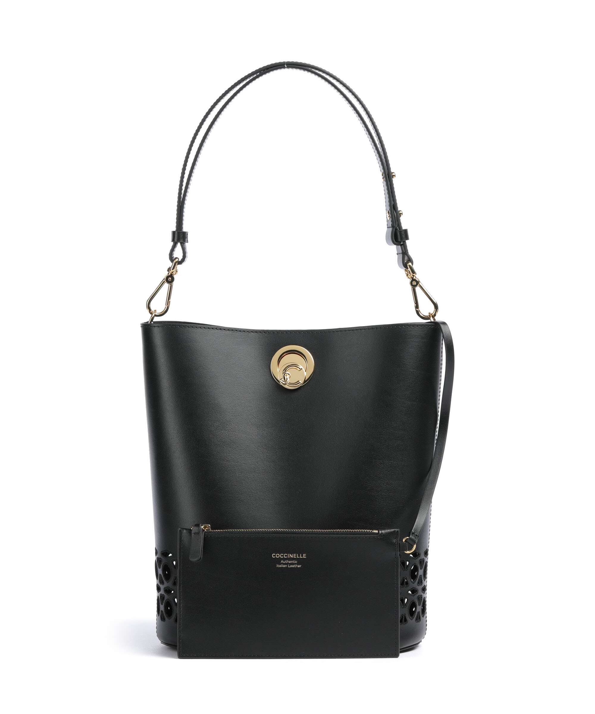 Coccinelle Nikla Monogram Sangallo Bucket bag noir - Image 4