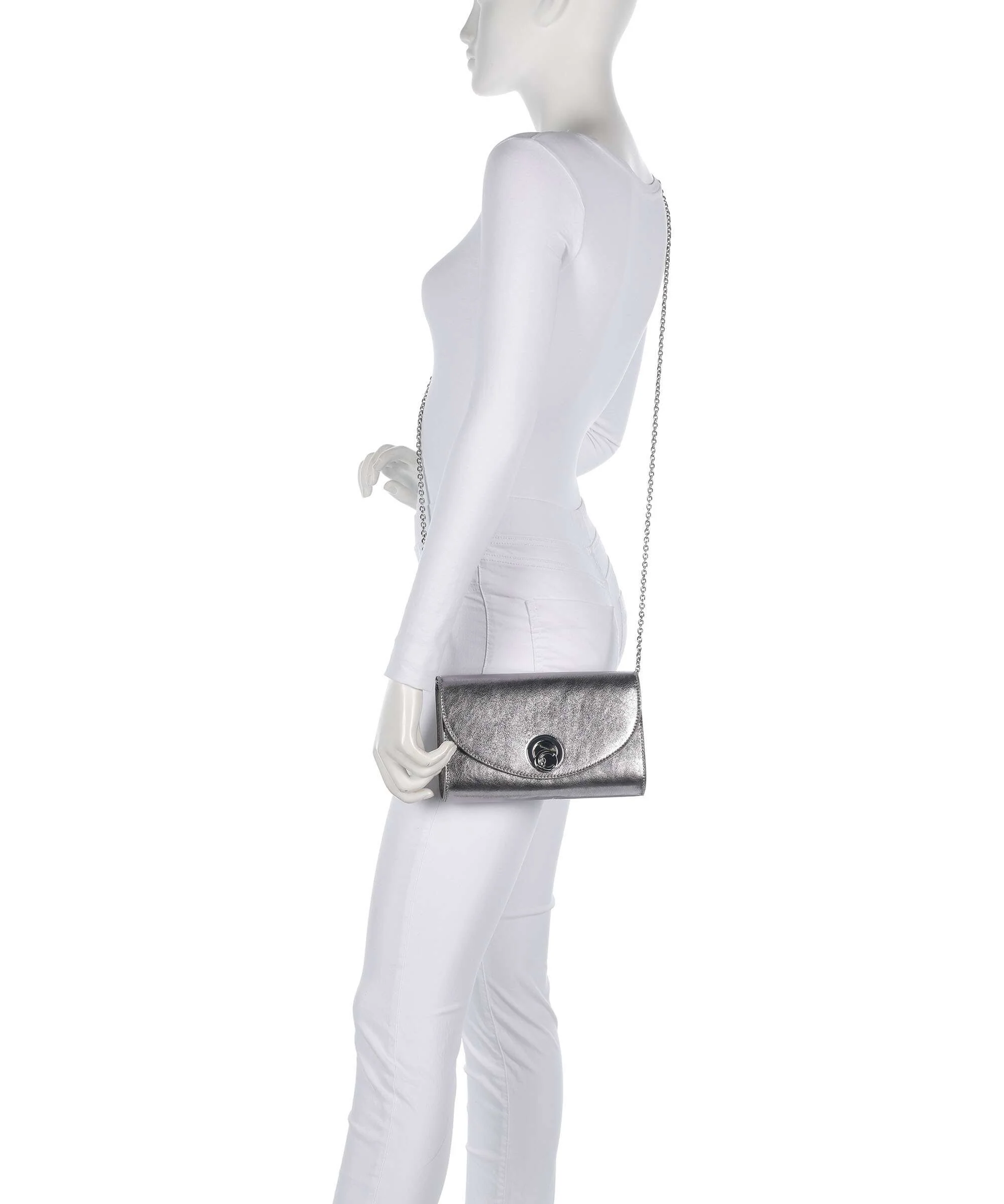 Coccinelle Nikla Smooth Crossbody bag steel - Image 3