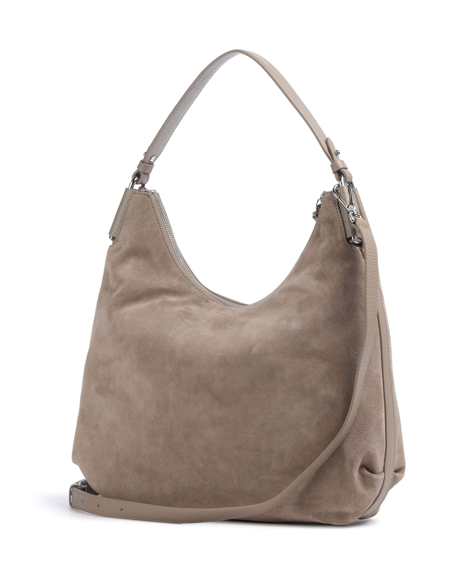 Coccinelle Rebekka Suede Hobo bag warm taupe - Image 2