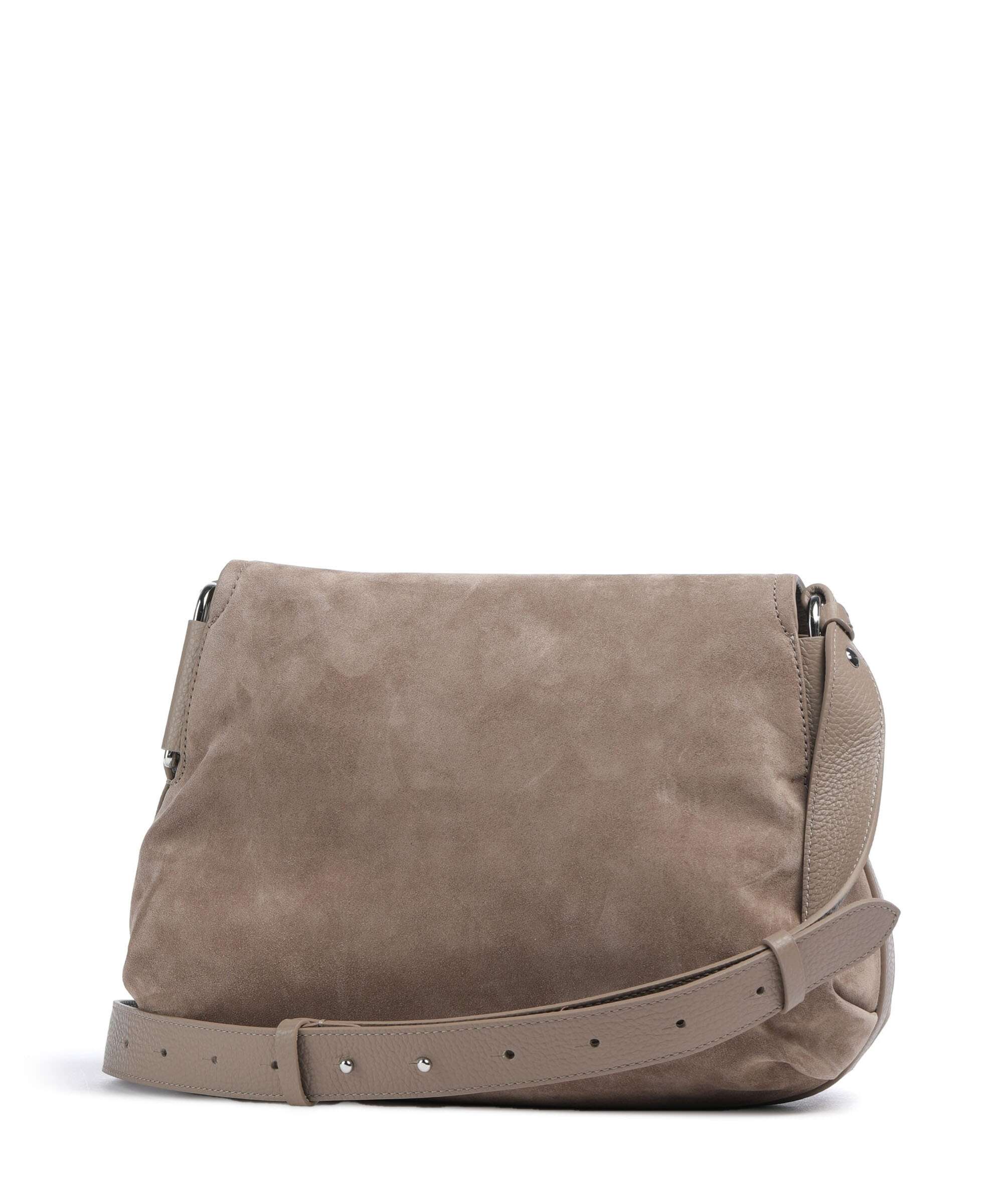 Coccinelle Rebekka Suede Shoulder bag warm taupe - Image 2