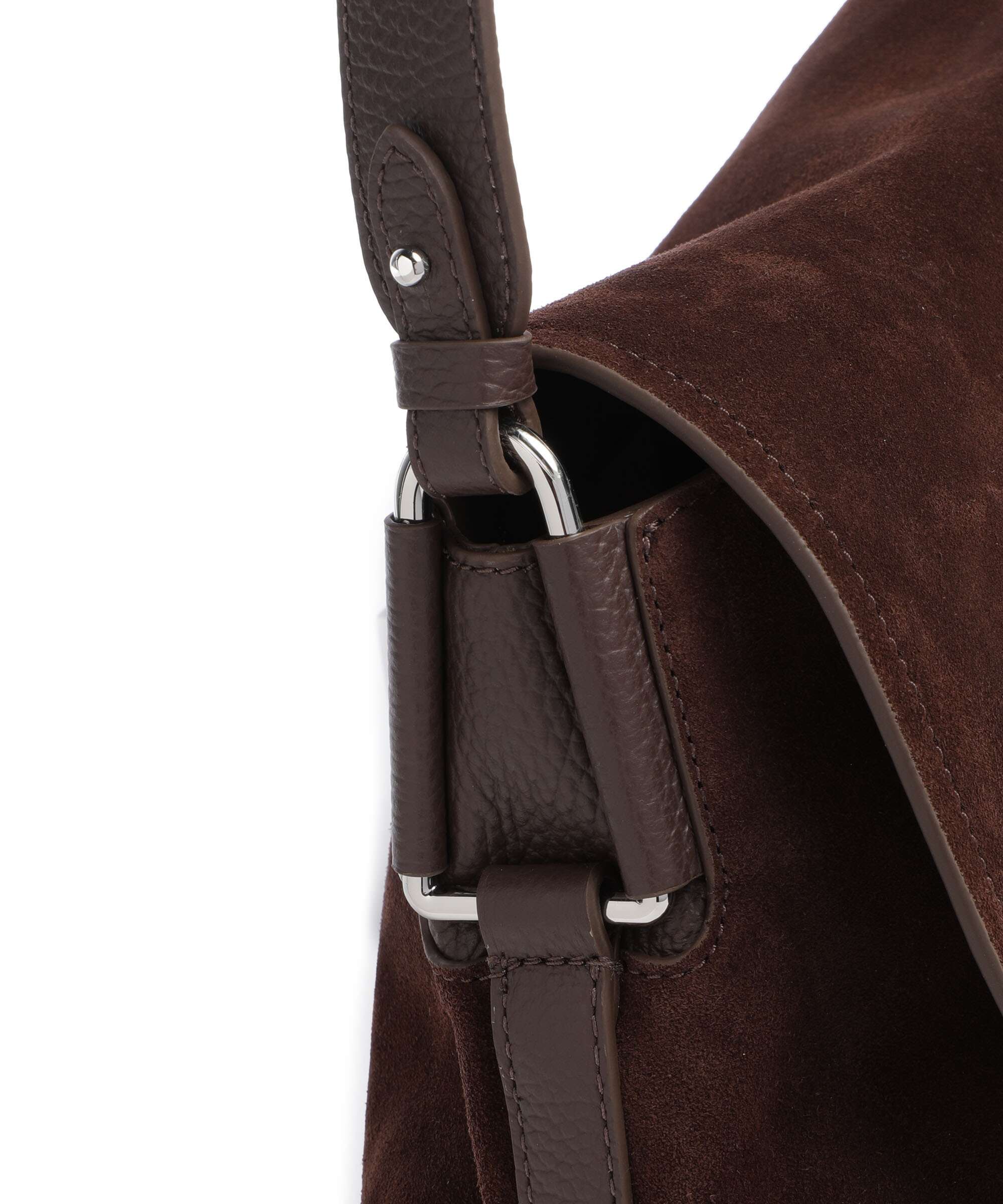 Coccinelle Rebekka Suede Shoulder bag brunette - Image 4