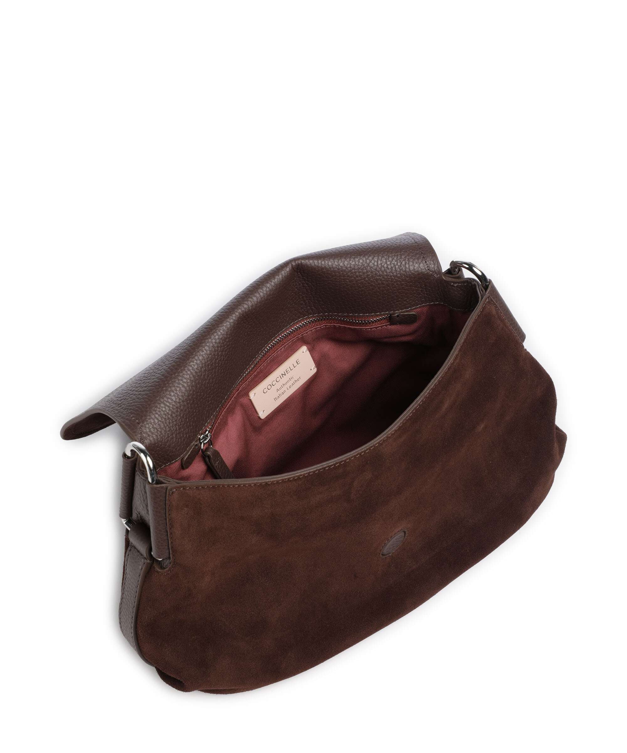 Coccinelle Rebekka Suede Shoulder bag brunette - Image 6