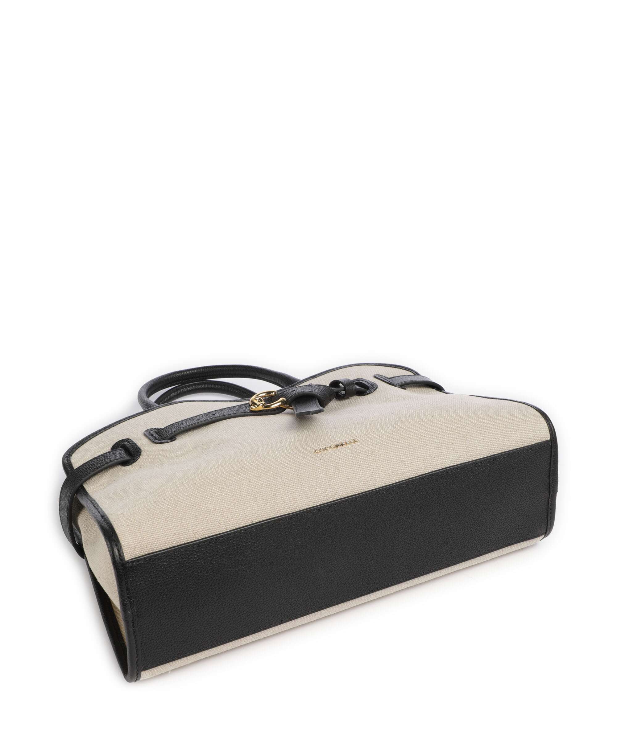 Coccinelle Sabine Canvas Handbag natural/noir - Image 5