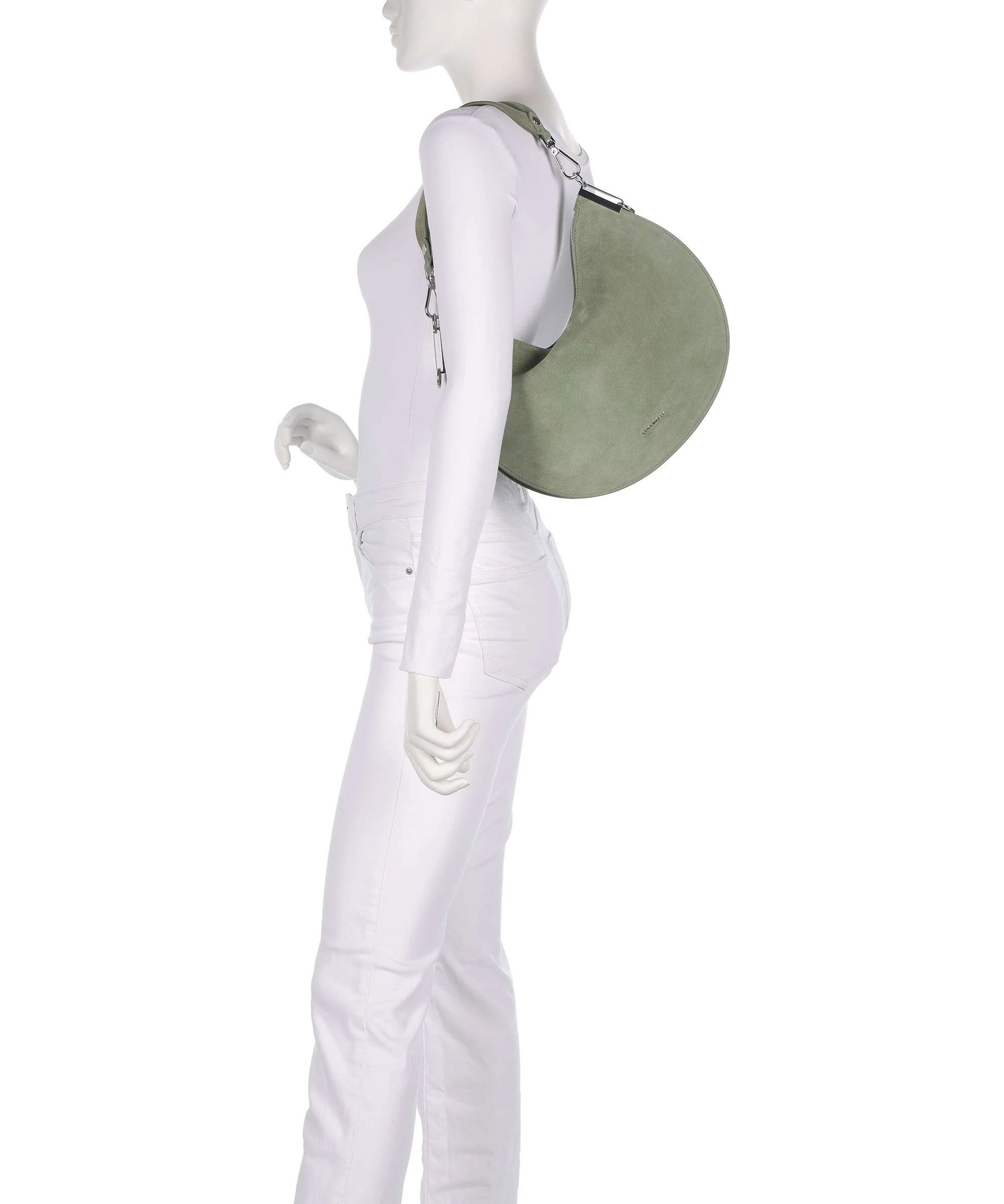 Coccinelle Sunup Suede Hobo bag greenery - Image 3