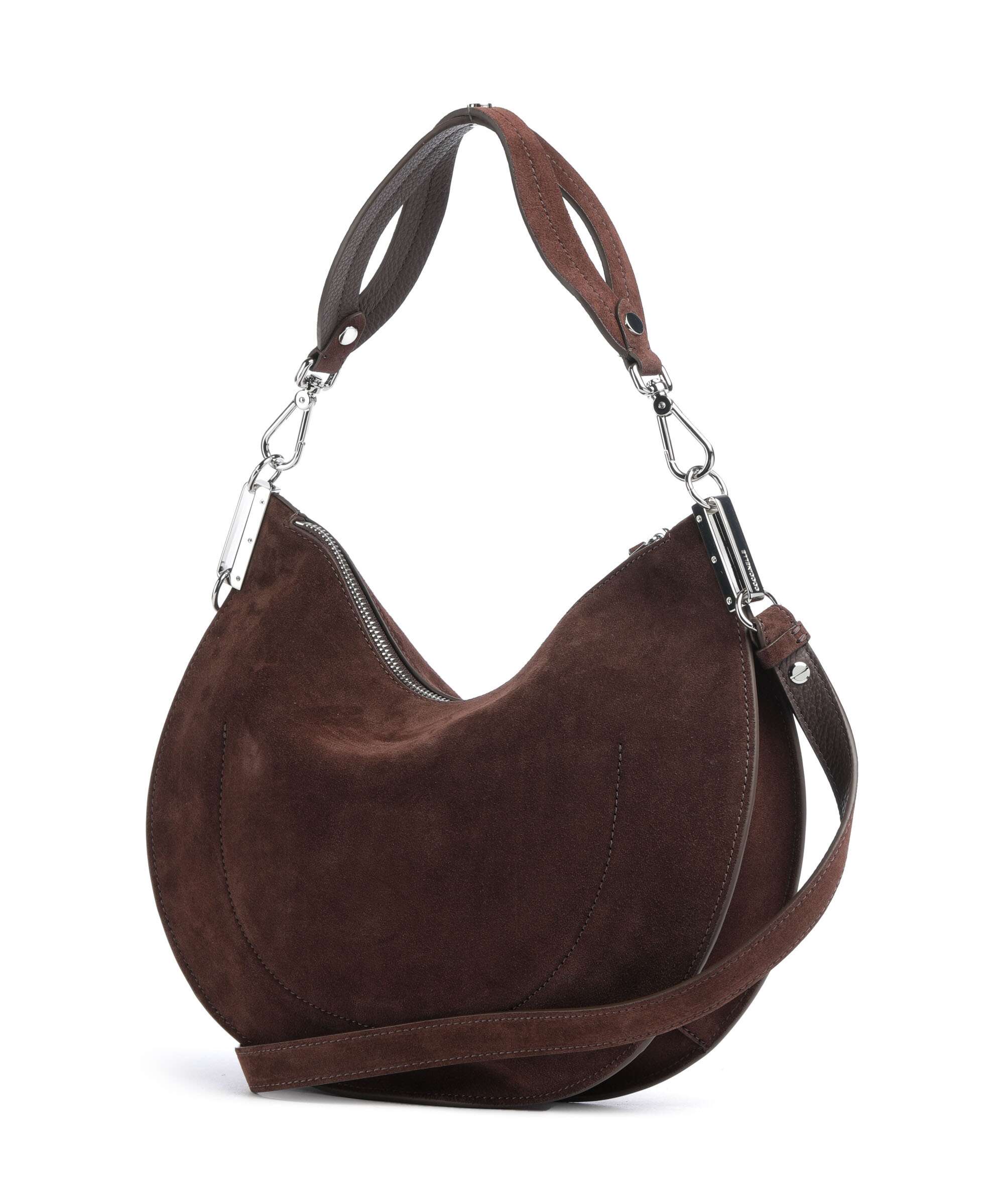 Coccinelle Sunup Suede Hobo bag brunette - Image 2