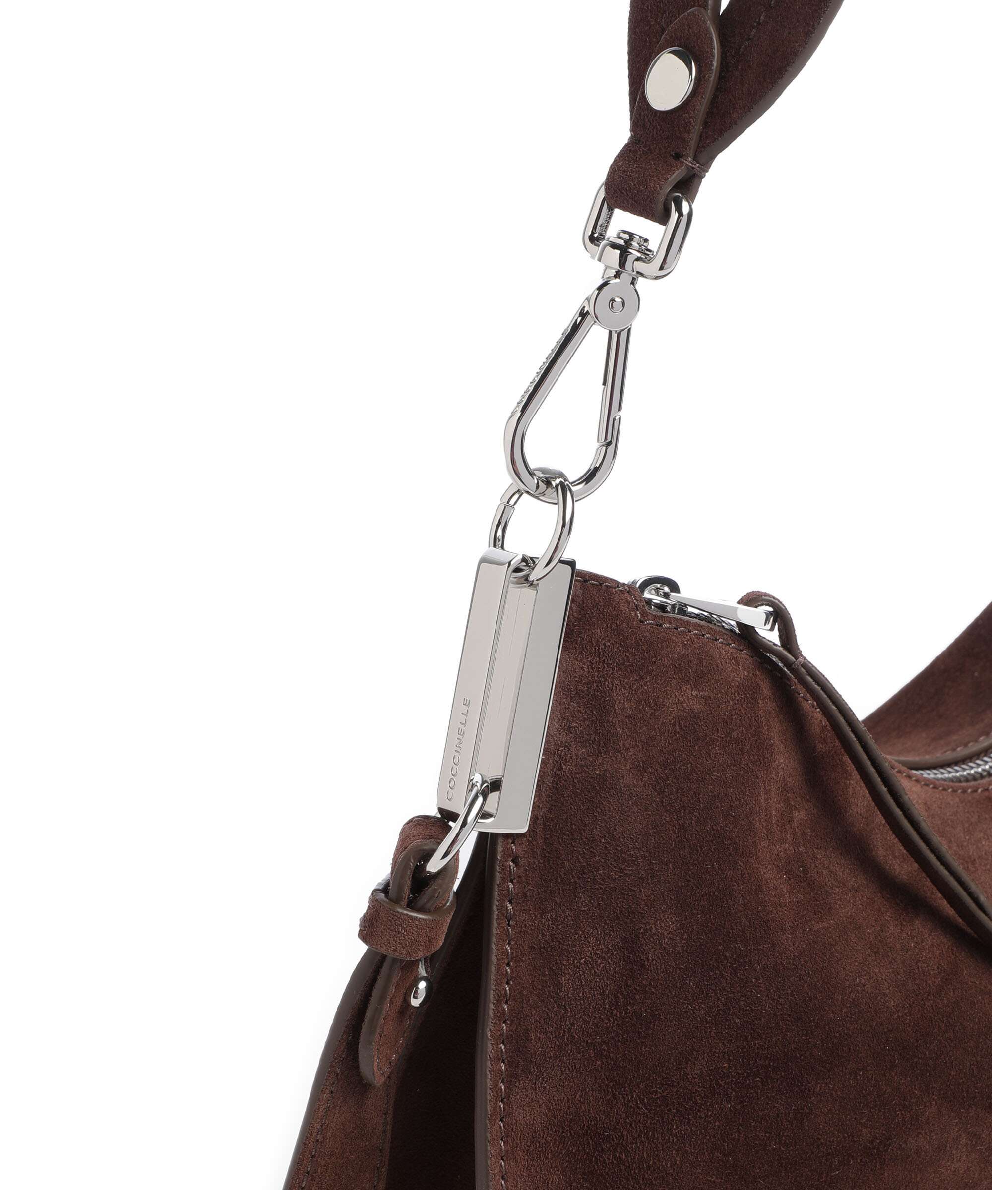 Coccinelle Sunup Suede Hobo bag brunette - Image 4