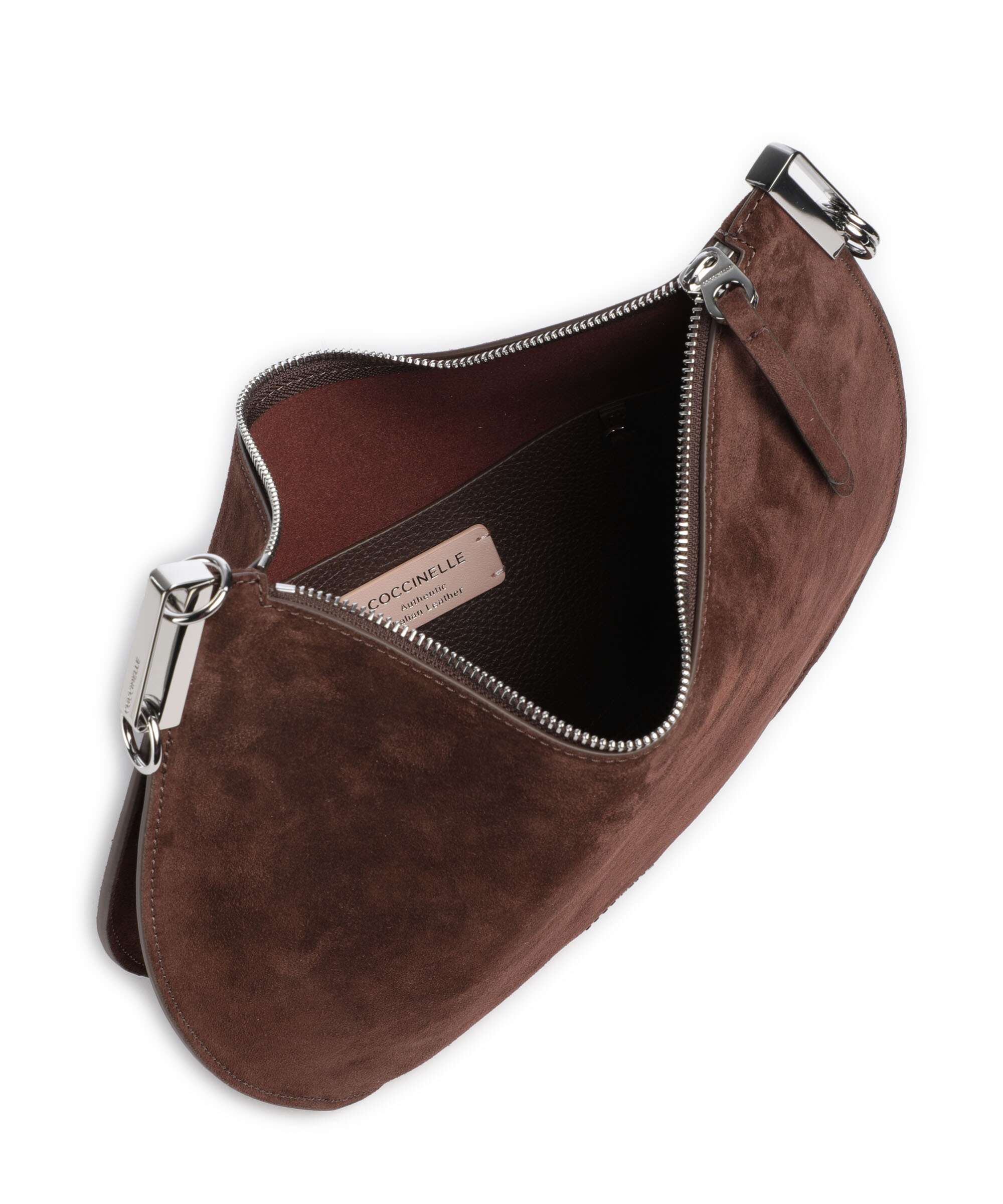 Coccinelle Sunup Suede Hobo bag brunette - Image 6