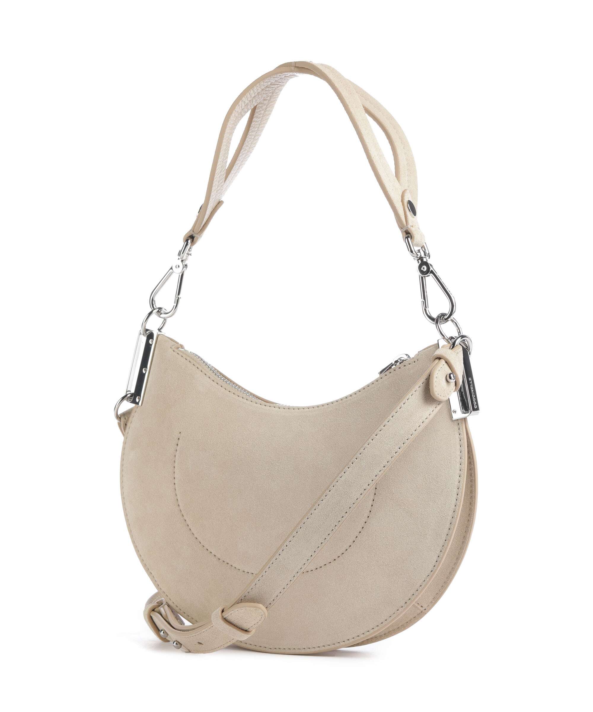 Coccinelle Sunup Suede Shoulder bag sandshell - Image 2