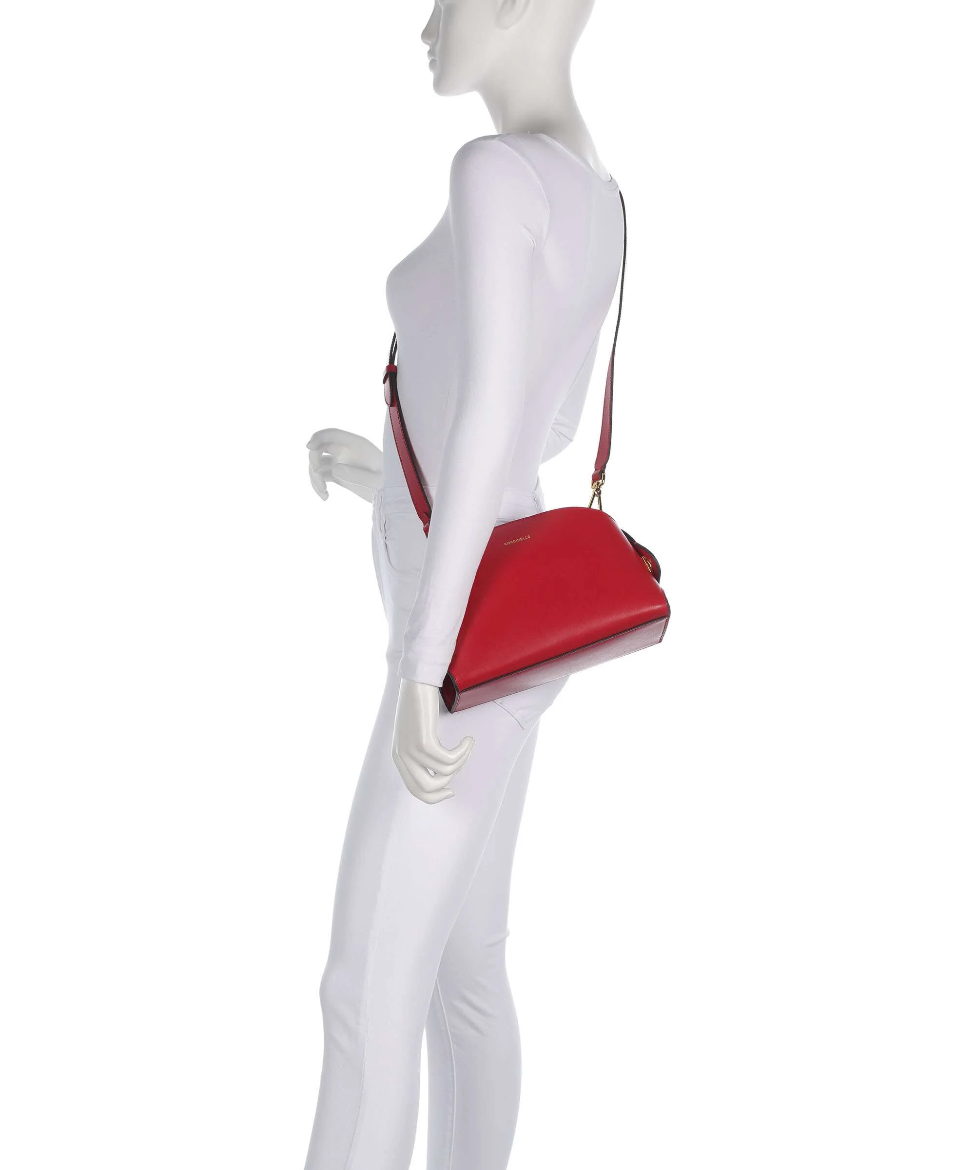 Coccinelle Tylde Calf Crossbody bag scarlet - Image 3