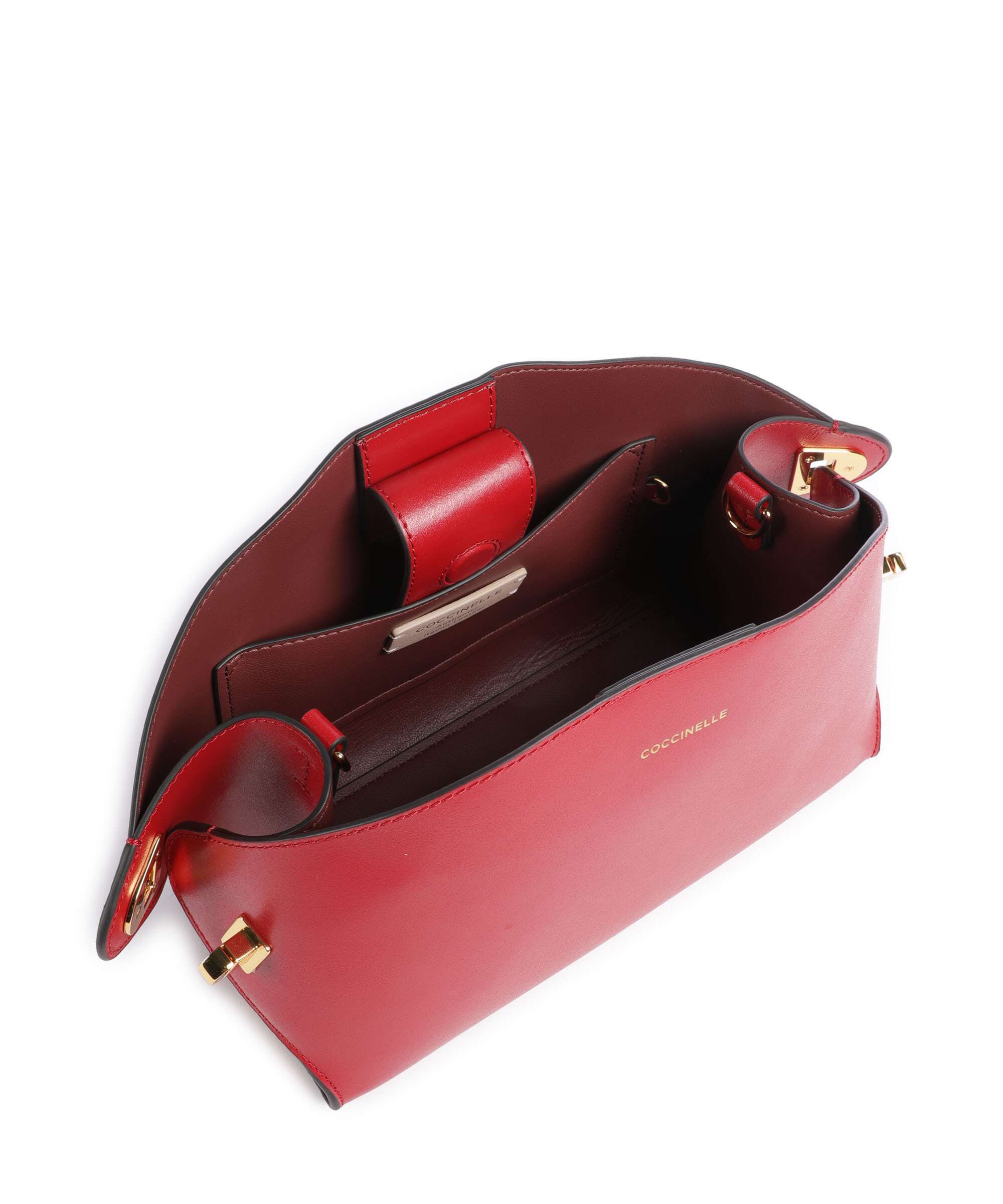 Coccinelle Tylde Calf Crossbody bag scarlet - Image 6
