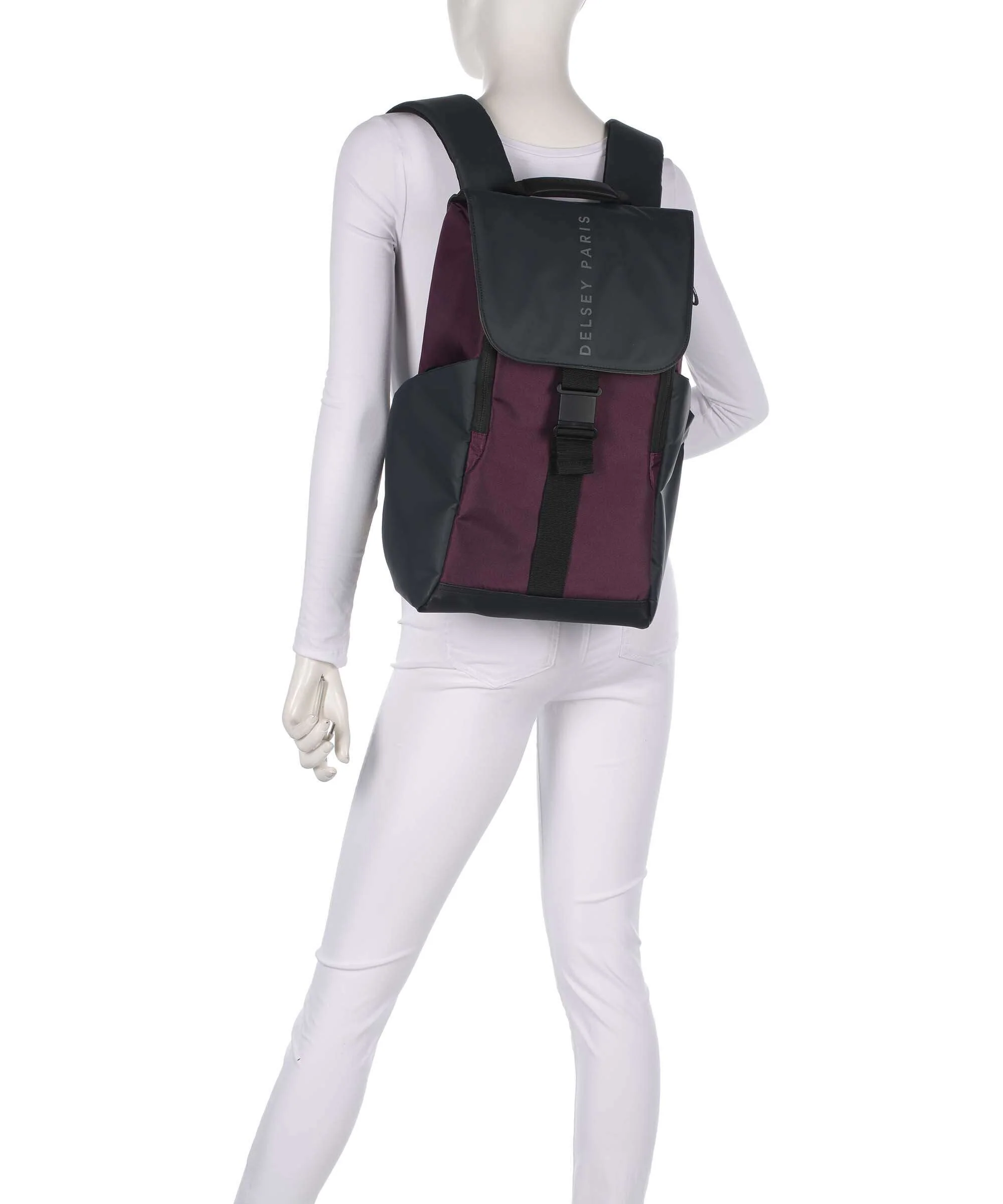 Delsey Paris Securflap Backpack bordeaux rot - Image 3