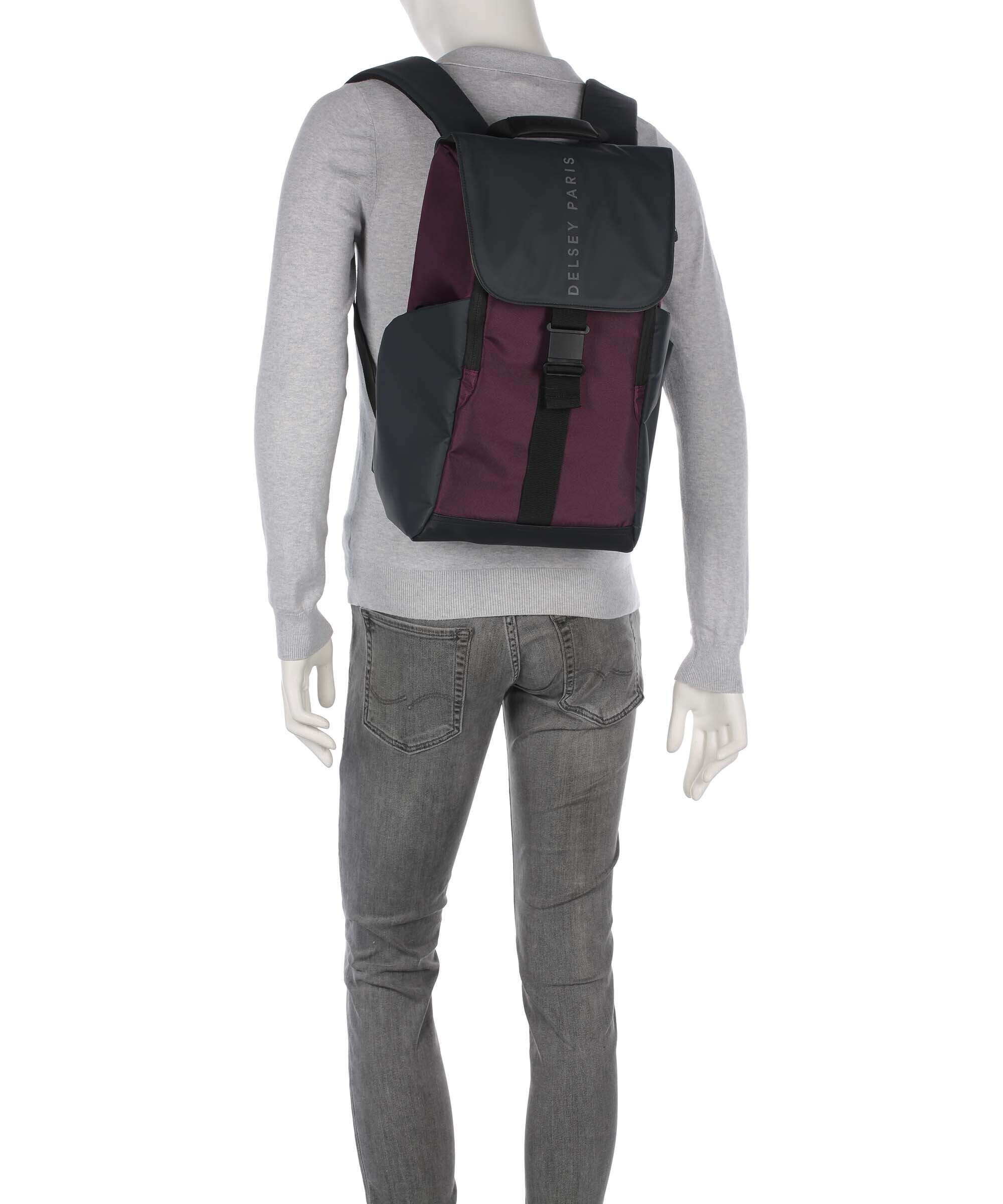 Delsey Paris Securflap Backpack bordeaux rot - Image 4