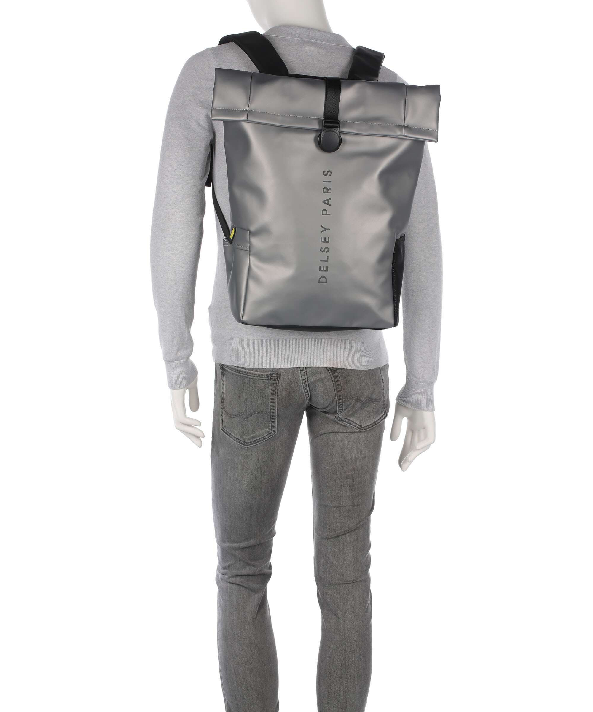 Delsey Paris Turenne Soft Rolltop backpack silber - Image 4