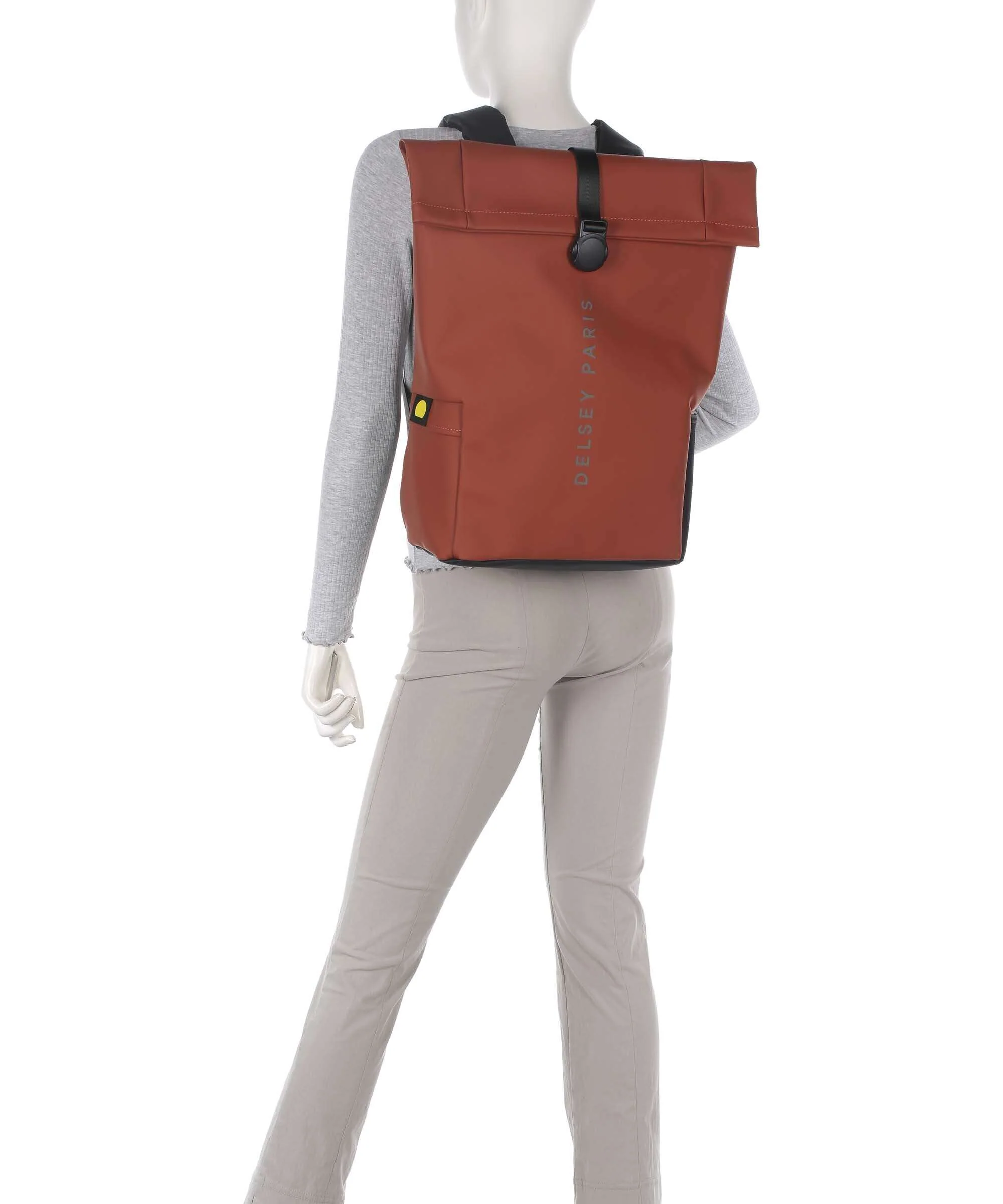 Delsey Paris Turenne Soft Rolltop backpack backstein - Image 3