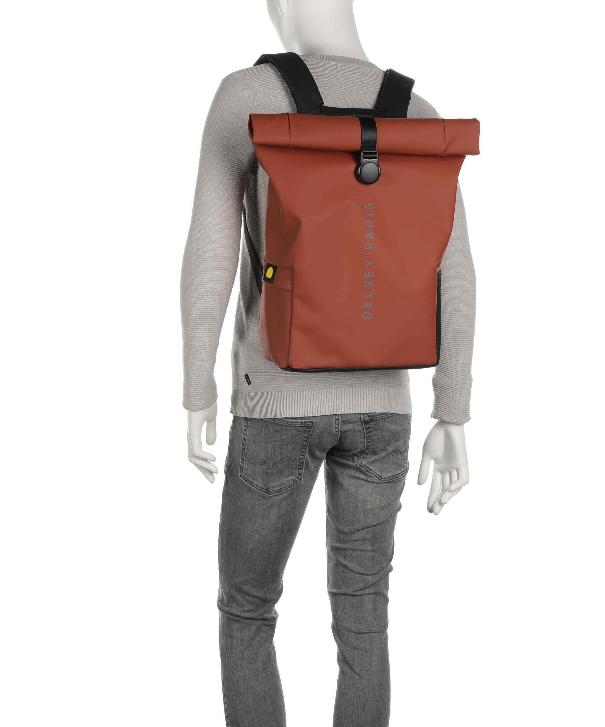 Delsey Paris Turenne Soft Rolltop backpack backstein - Image 4