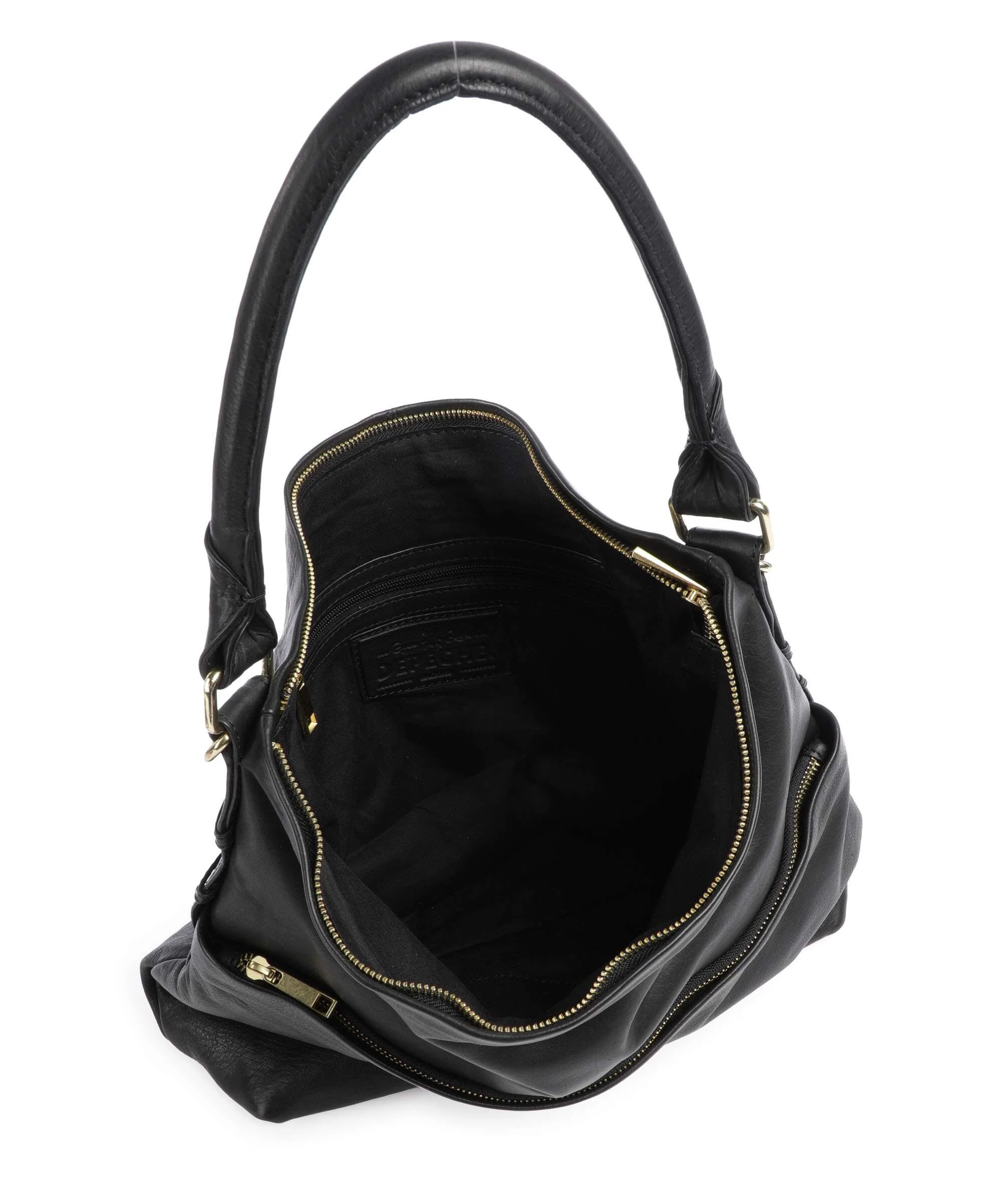 Depeche Golden Chic Hobo bag nero - Image 6
