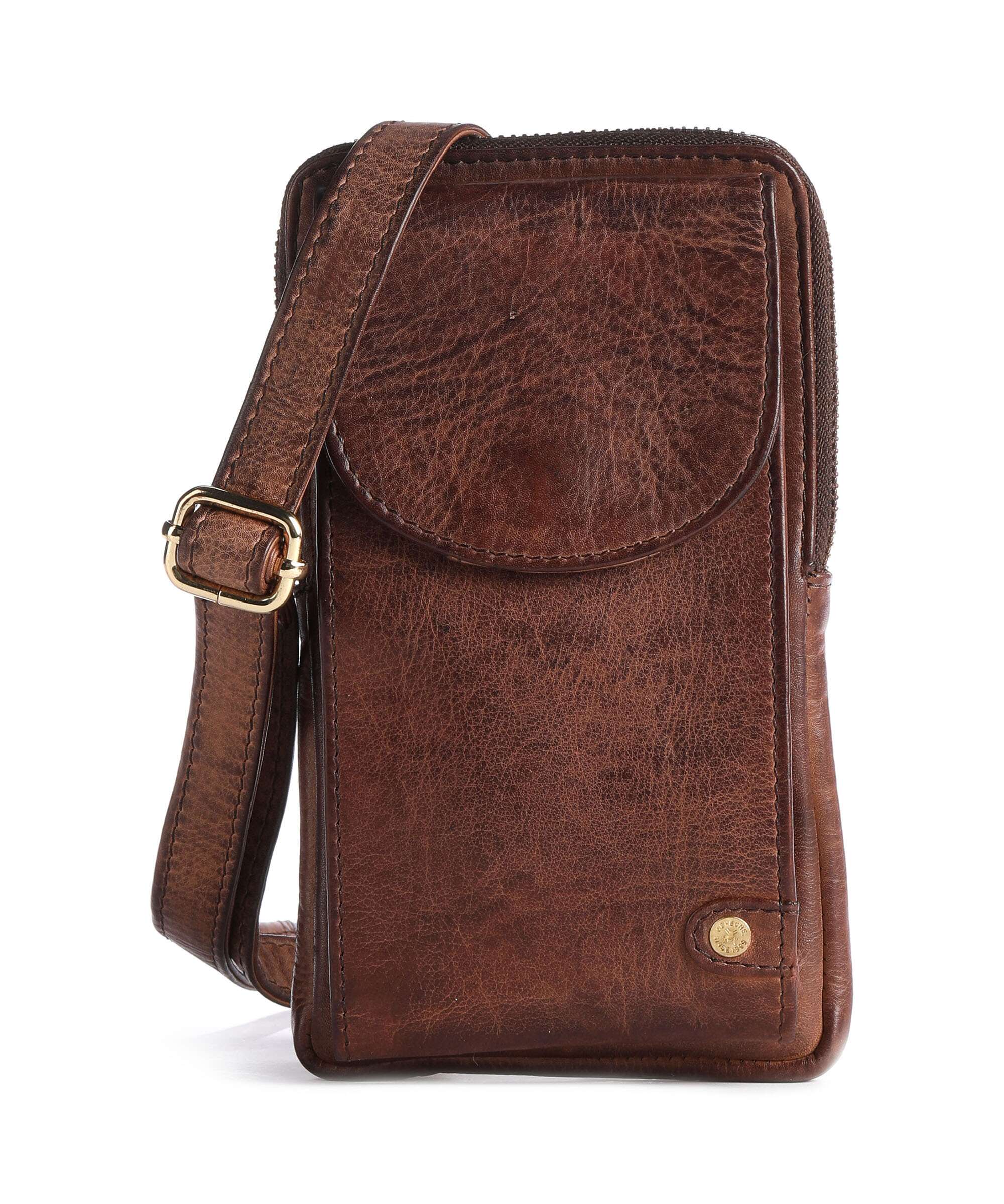 Depeche Golden Chic Phone bag brandy