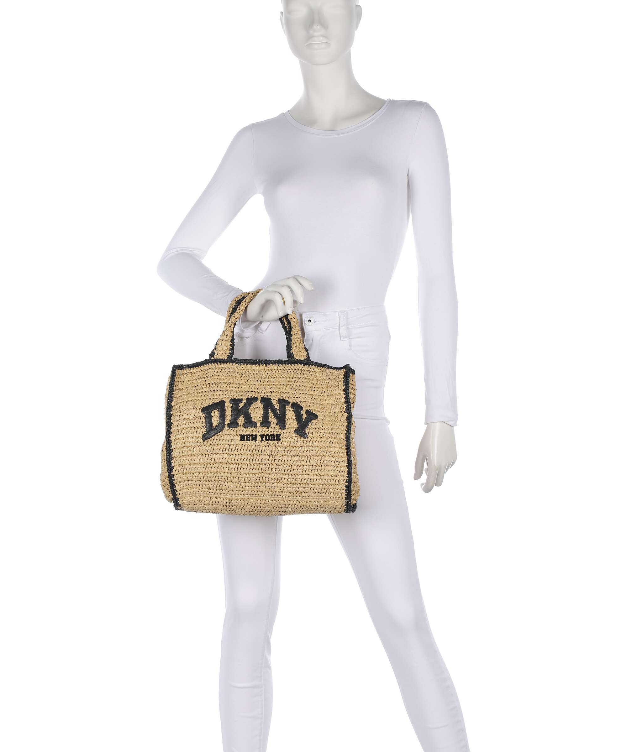 DKNY Hadlee Medium Handbag natural/black - Image 3