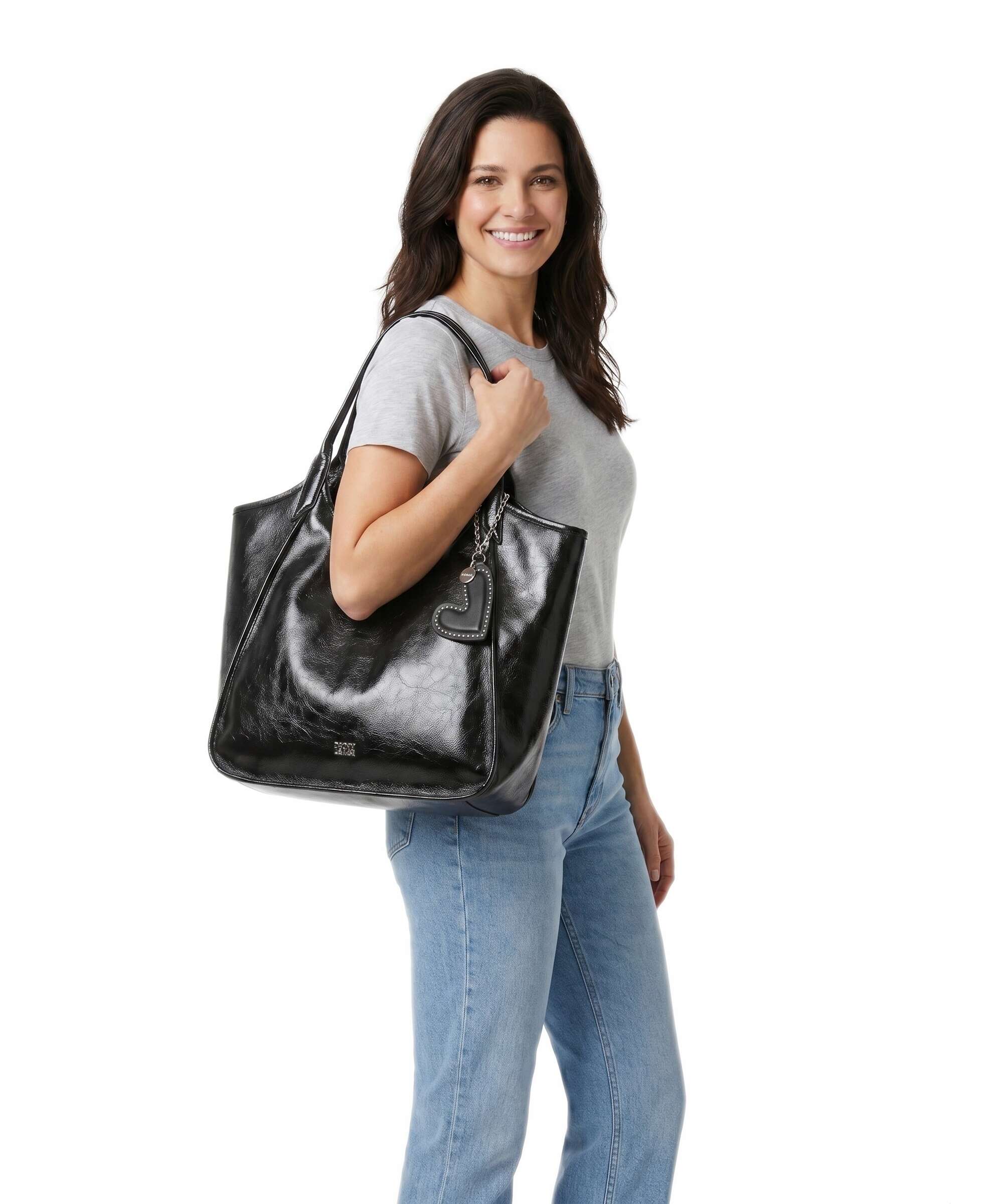 DKNY Mari Tote bag black/silver - Image 3