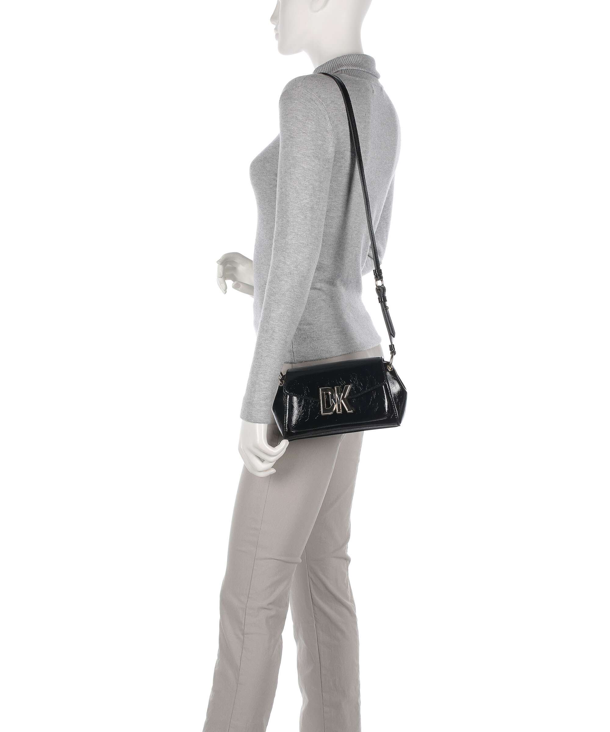 DKNY Milano Downtown Crossbody bag black/gold - Image 3