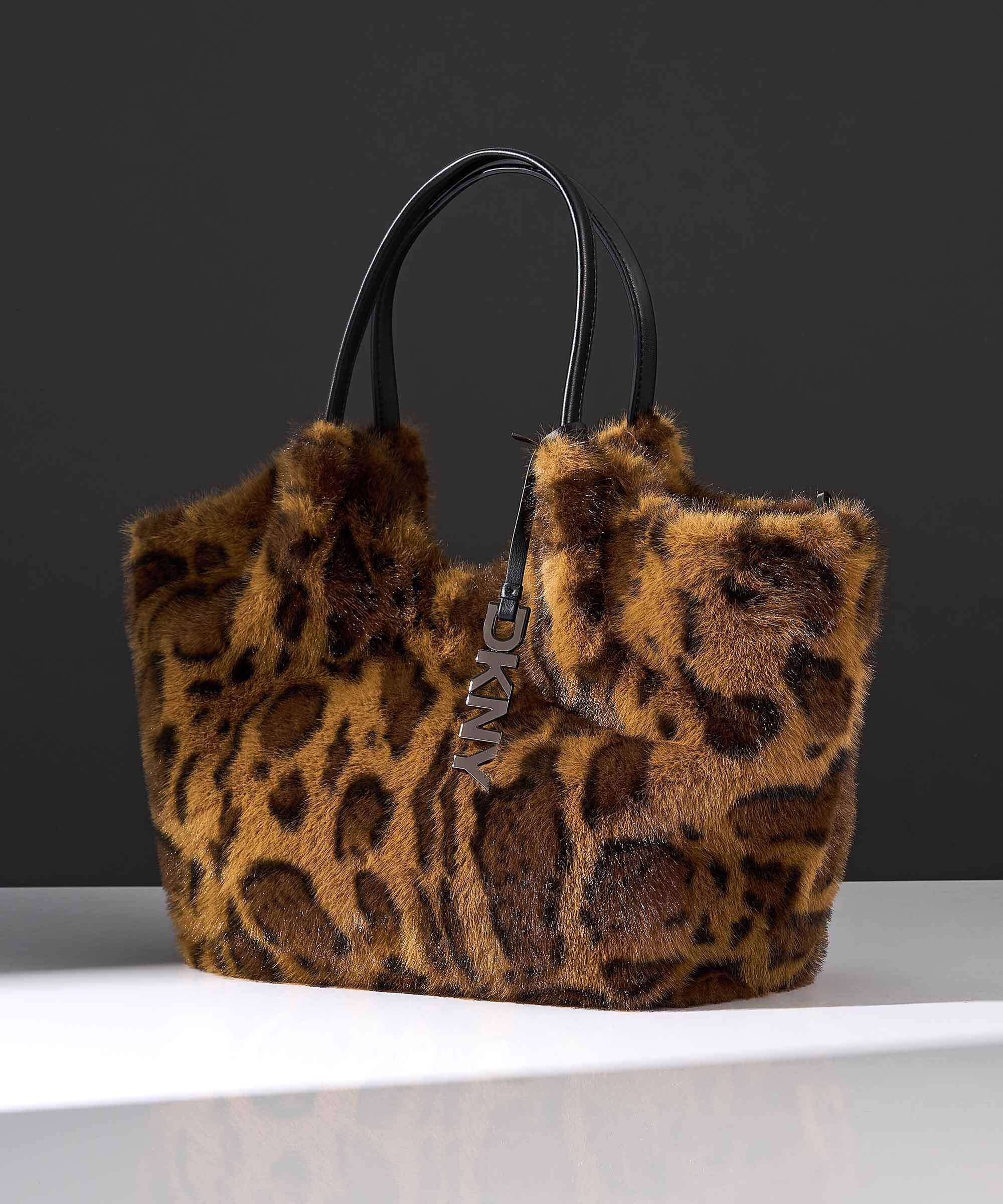DKNY Paula Commuter Medium Tote bag leopard - Image 8
