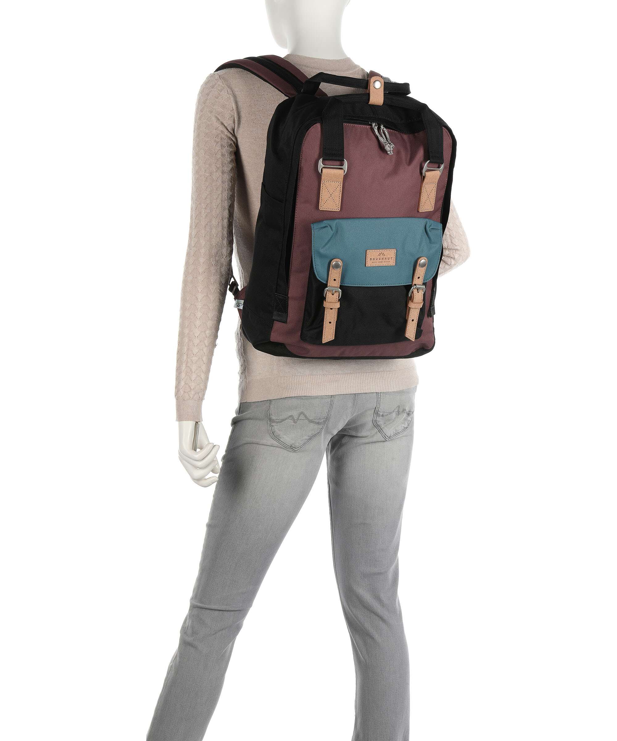 Doughnut Go Wild Macaroon Large Backpack navy/grey - Image 3