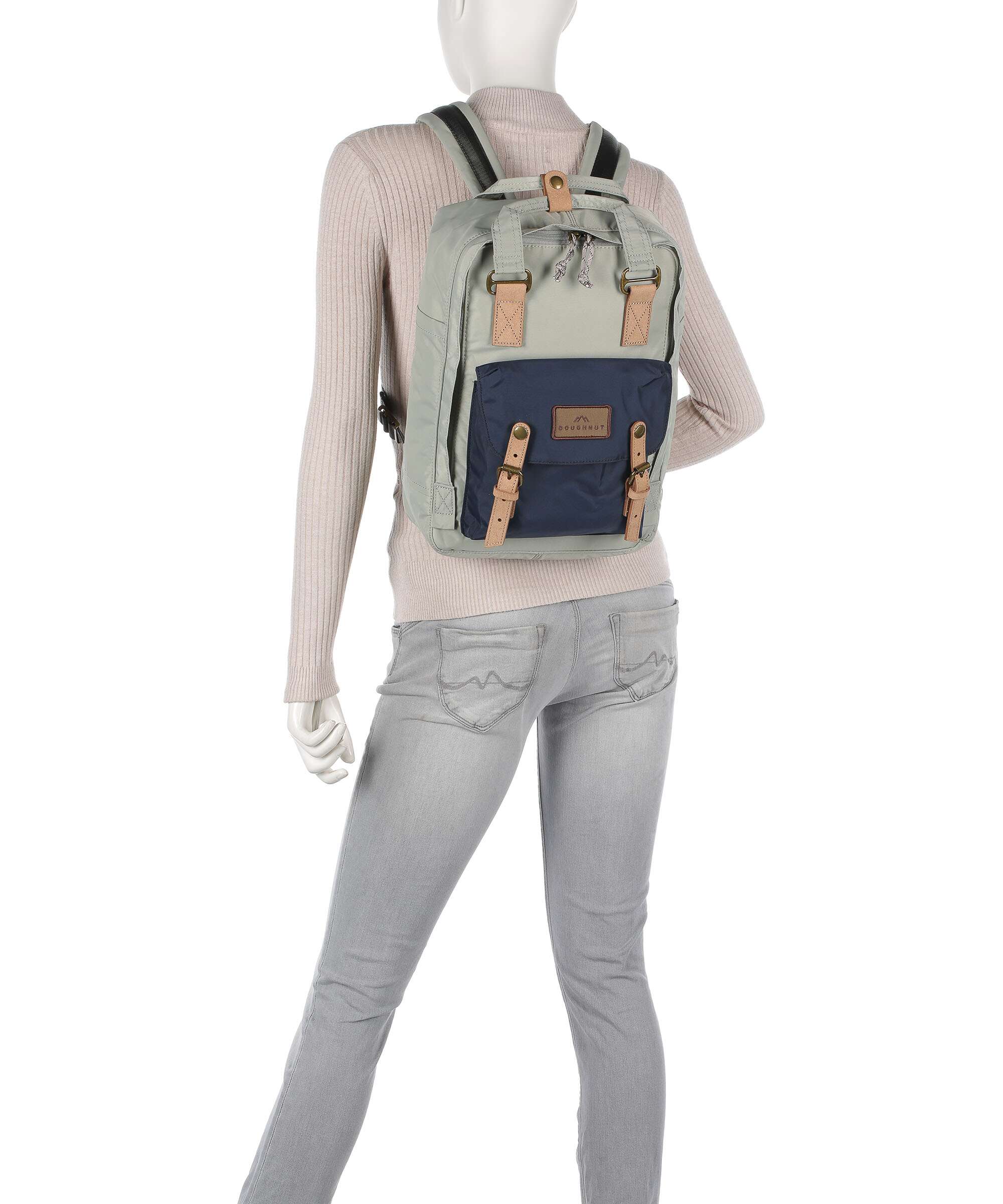 Doughnut Jungle Macaroon Backpack maroon/khaki - Image 3