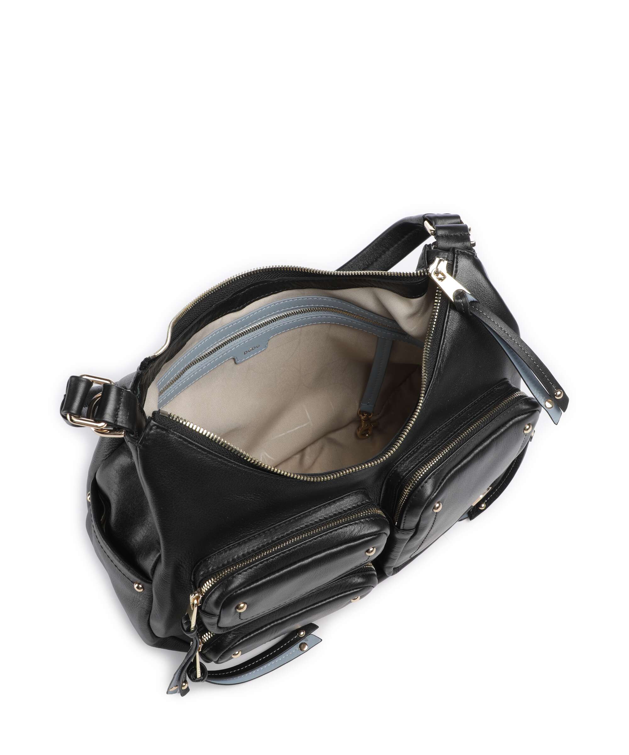 DuDu Bags Pocket City Hobo bag nero - Image 5