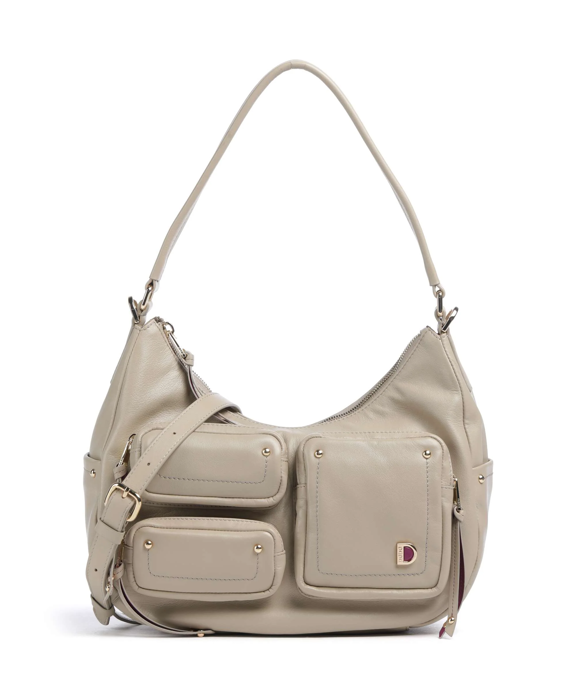 DuDu Bags Pocket City Hobo bag sand grey