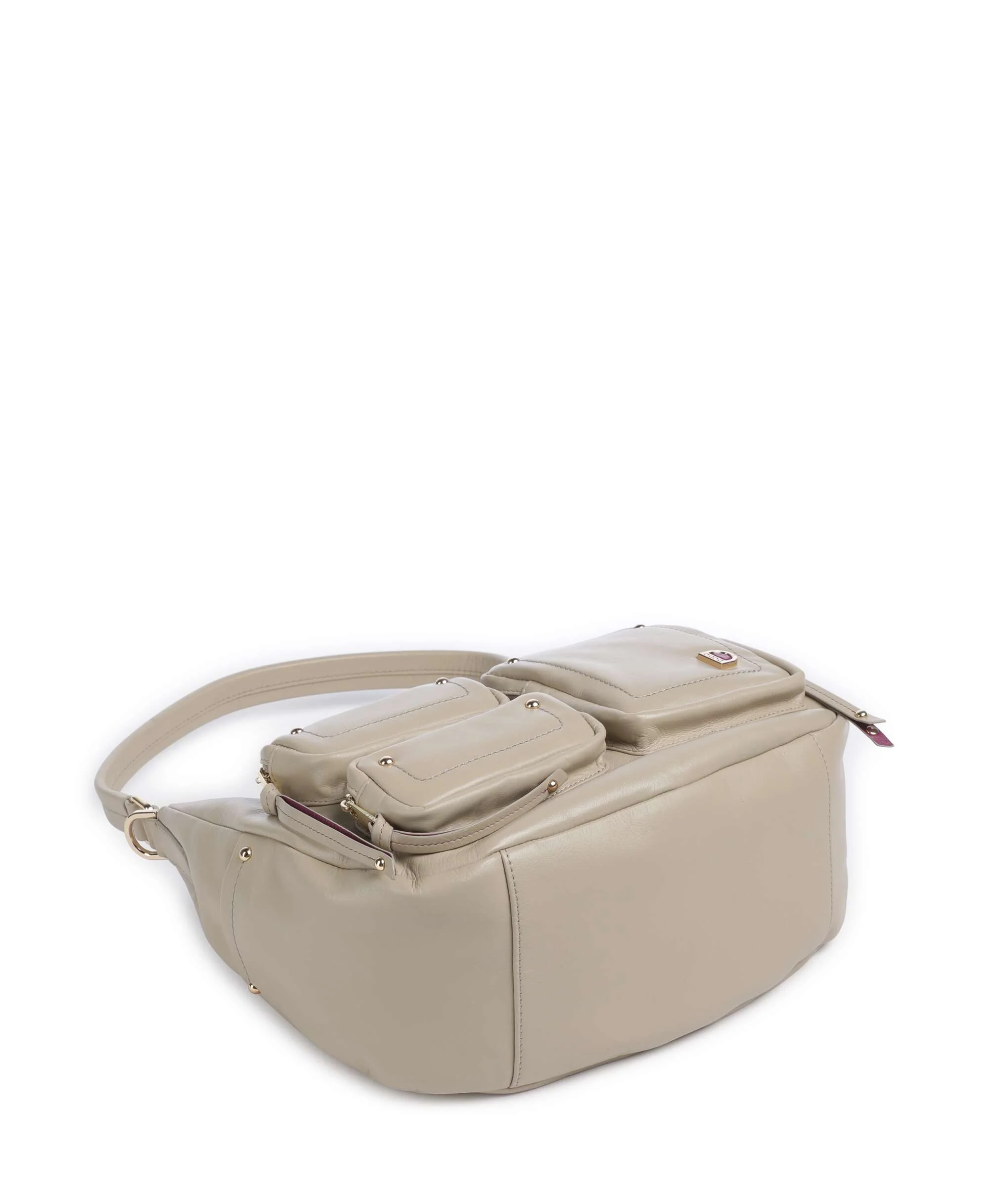 DuDu Bags Pocket City Hobo bag sand grey - Image 4