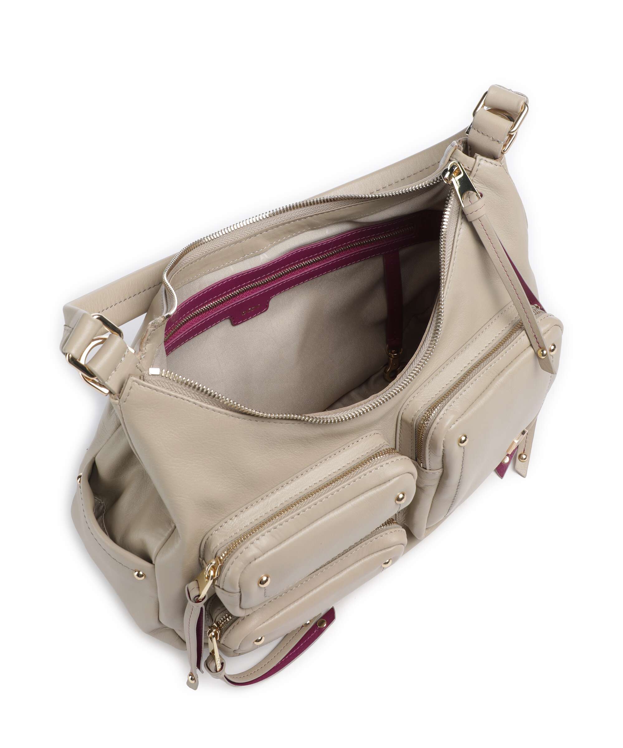 DuDu Bags Pocket City Hobo bag sand grey - Image 5