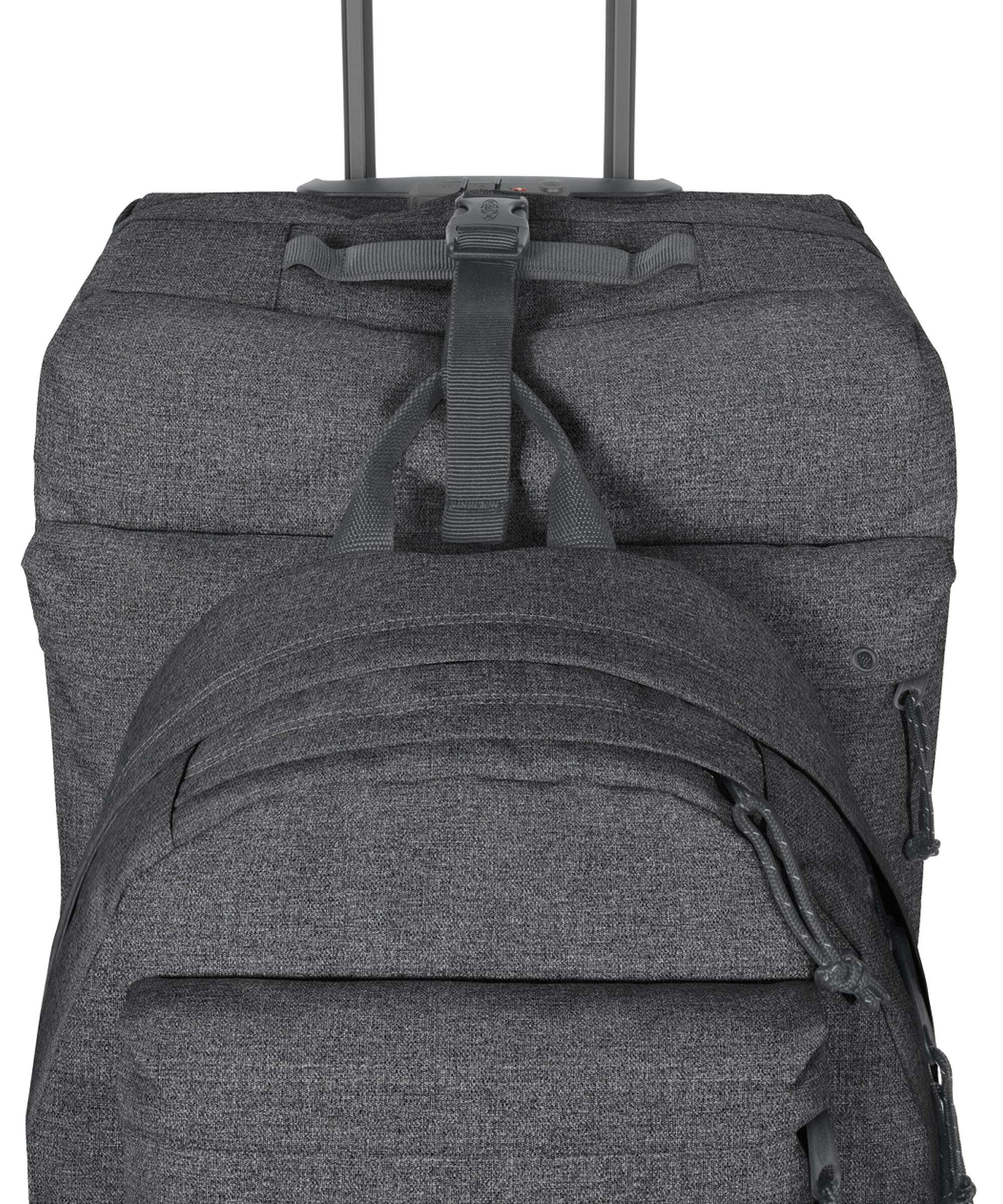Eastpak Double Tranverz M Travel bag with wheels black denim - Image 3