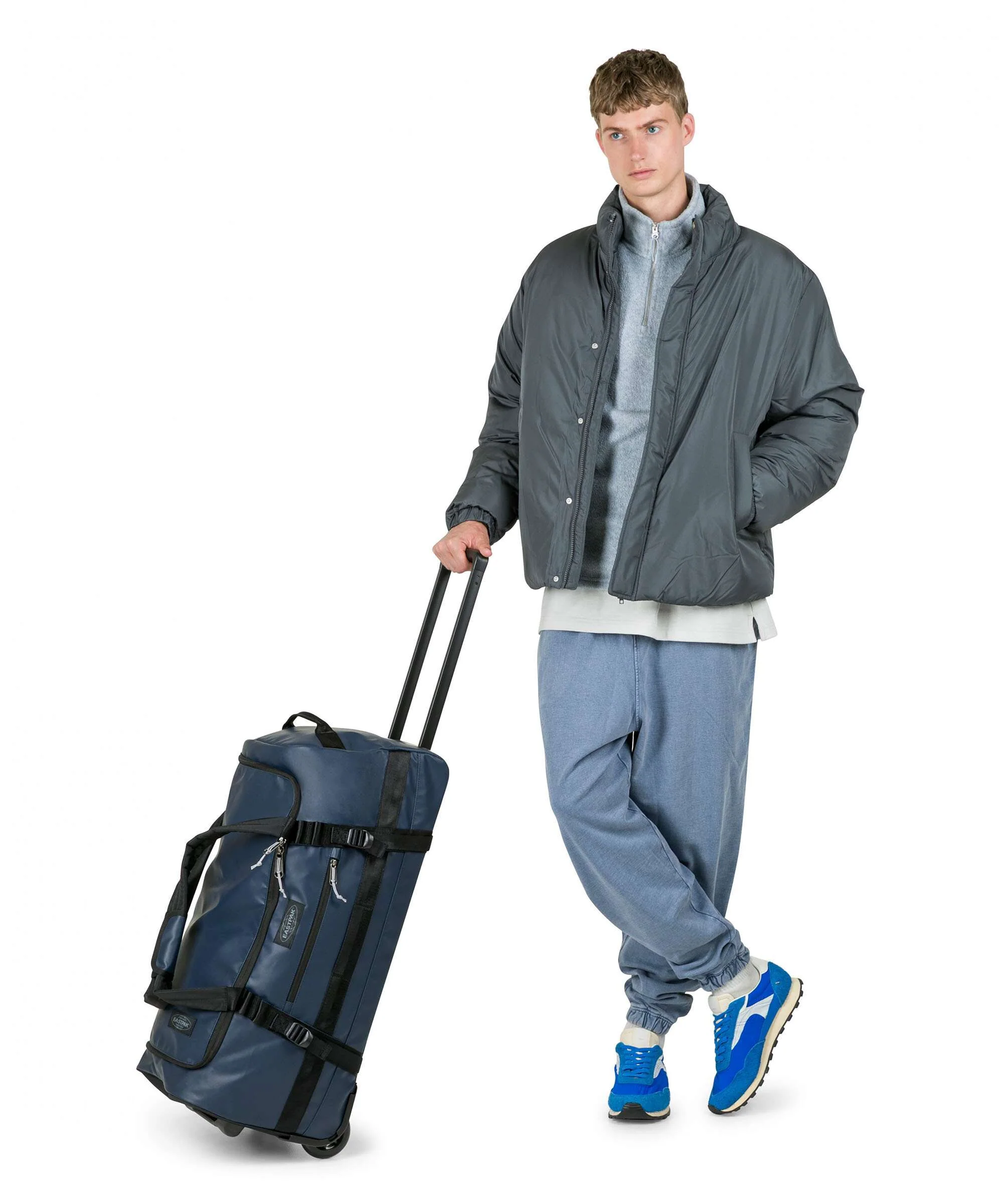 Eastpak Tarp Duffel Pack M Travel bag with wheels navy - Image 3