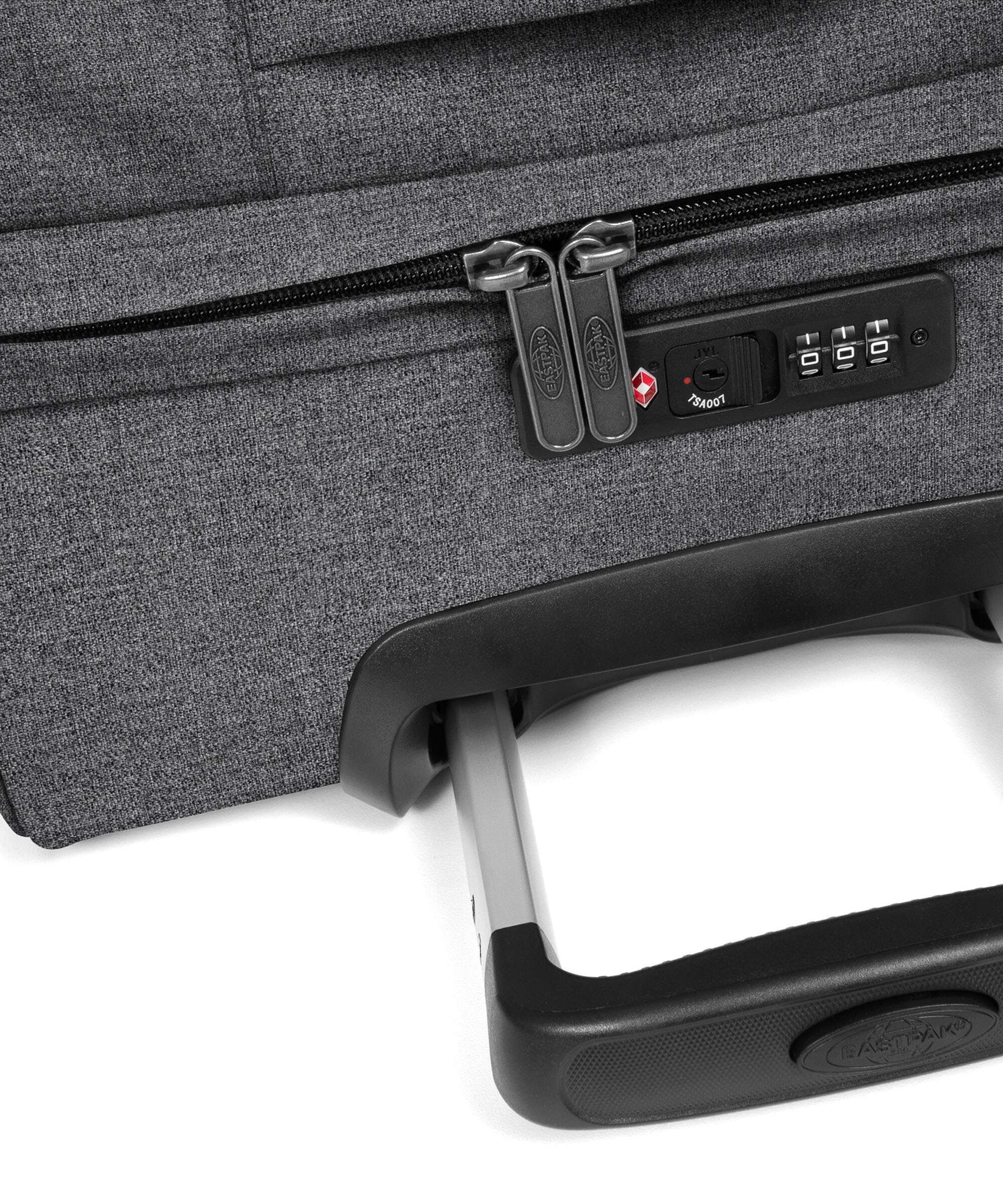 Eastpak Transit'R M Travel bag with wheels black denim - Image 3