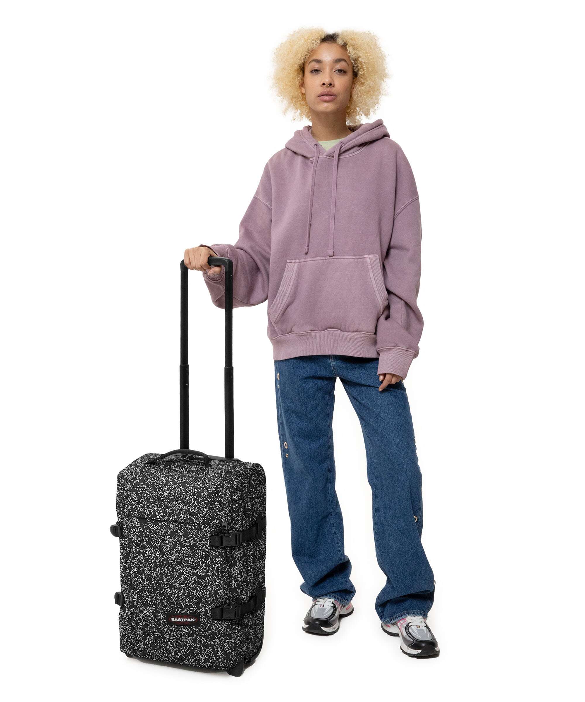 Eastpak Tranverz S Travel bag with wheels glitsplash black - Image 3