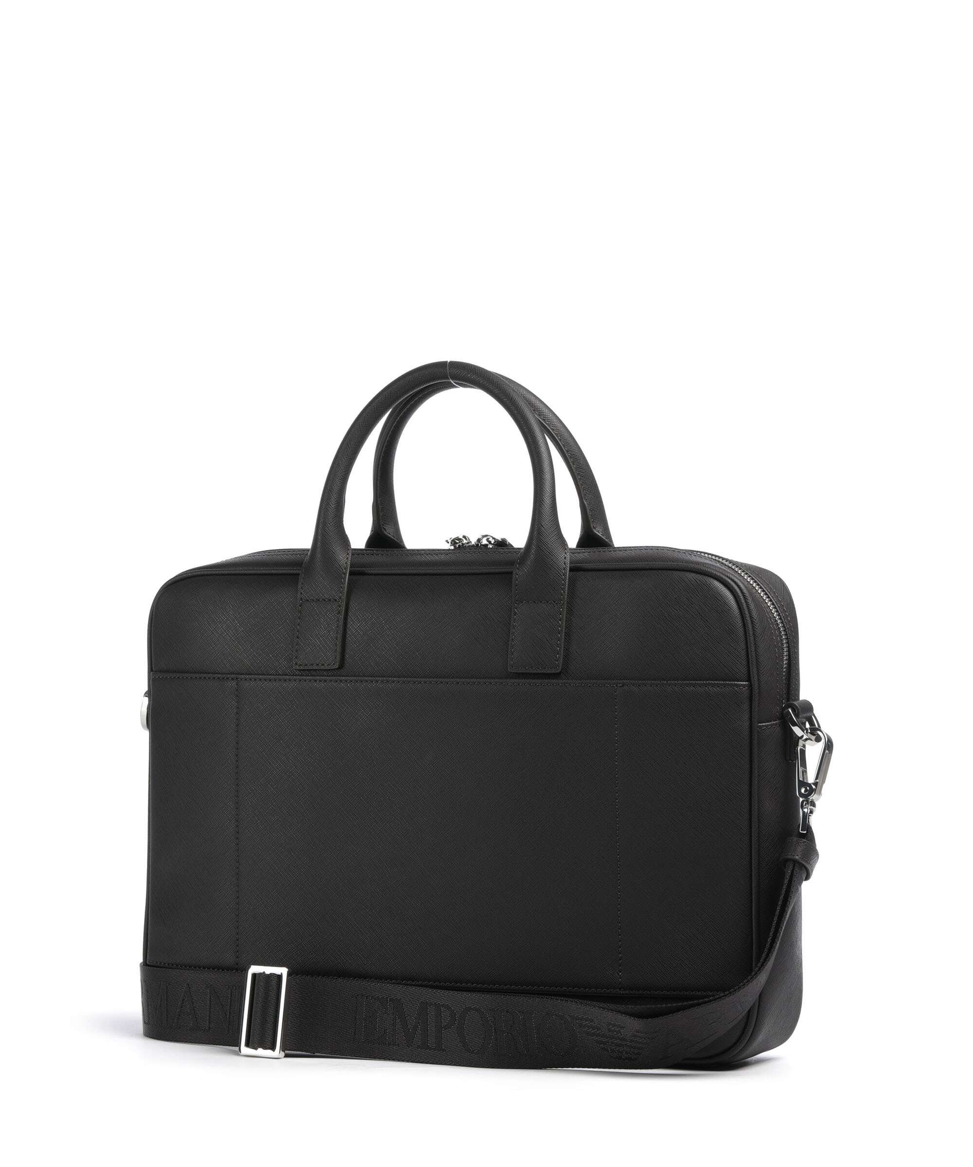 Emporio Armani Business Regenerated Briefcase ebony - Image 2