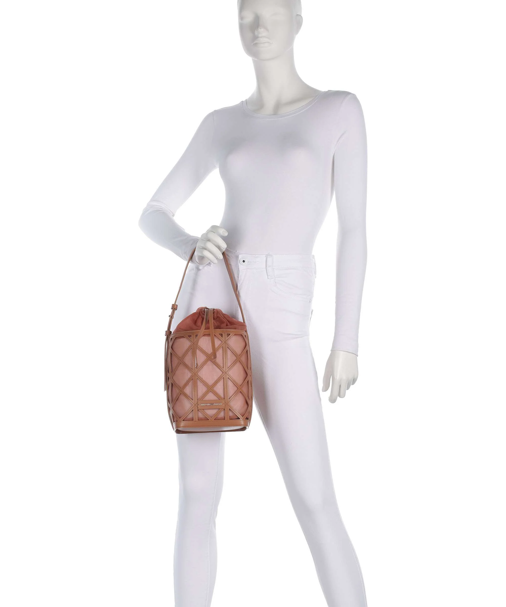 Emporio Armani Deva M Bucket bag terracotta - Image 4
