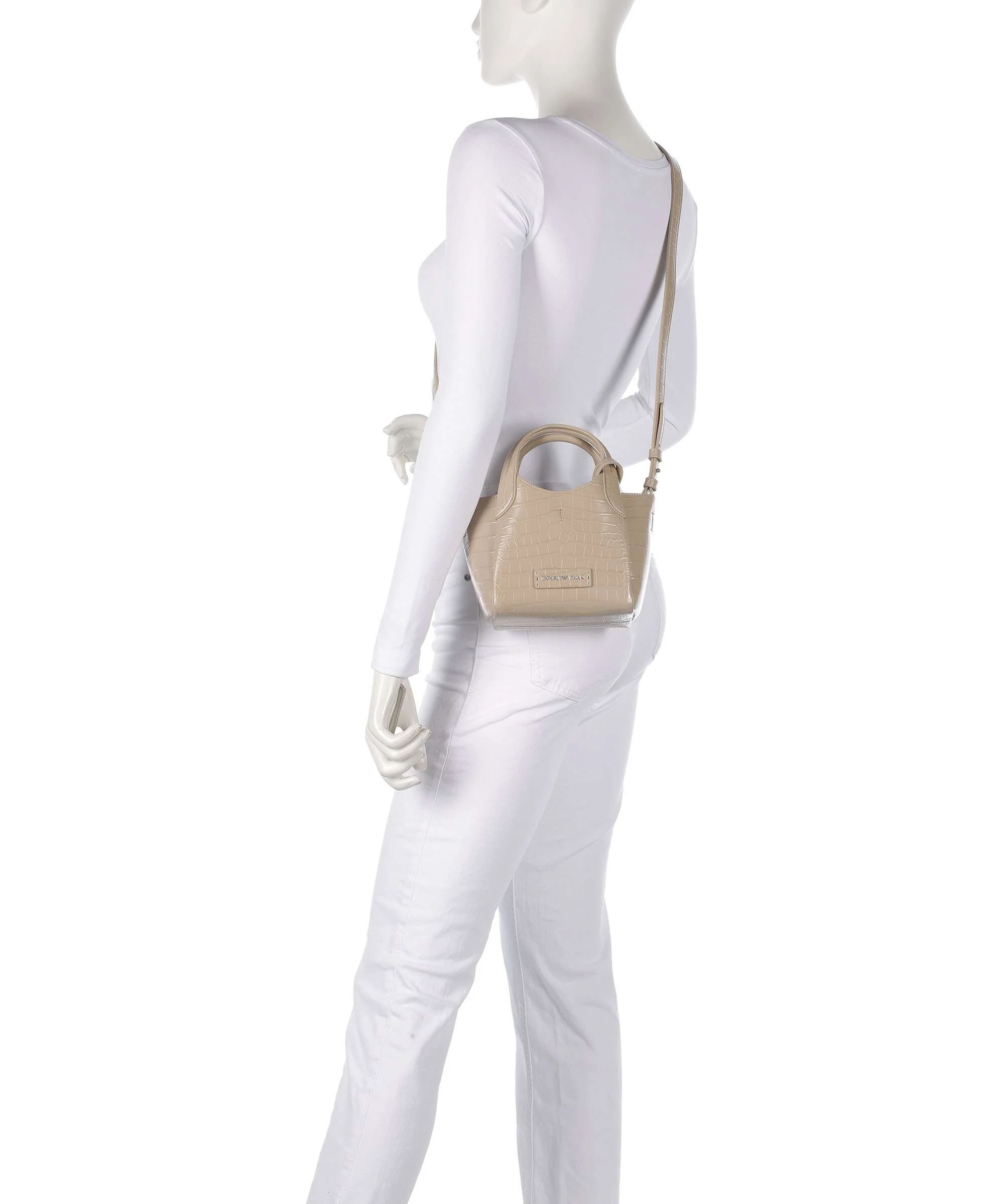 Emporio Armani Durini 24 Crossbody bag beige - Image 3