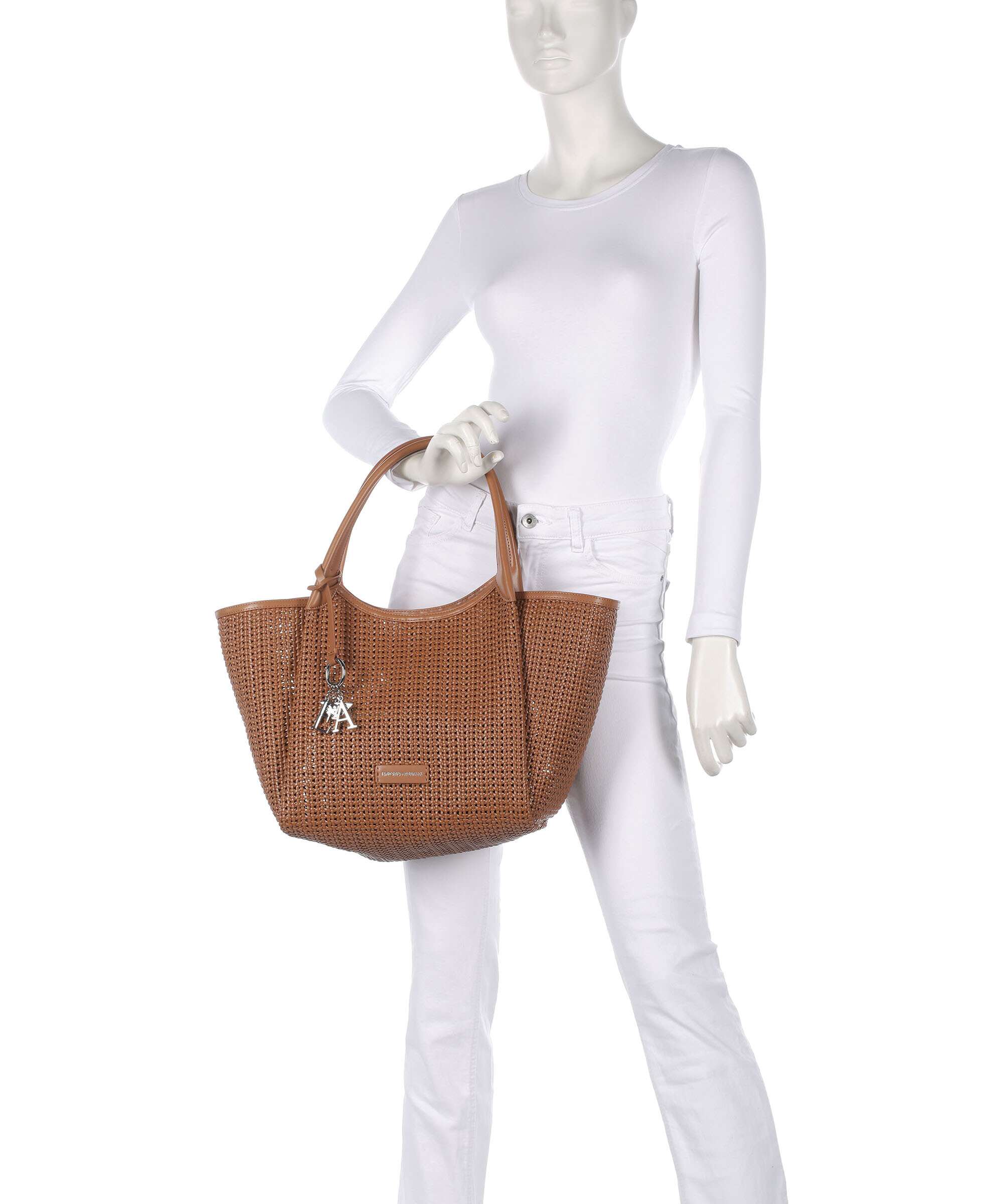 Emporio Armani Durini 24 Tote bag caramello - Image 3