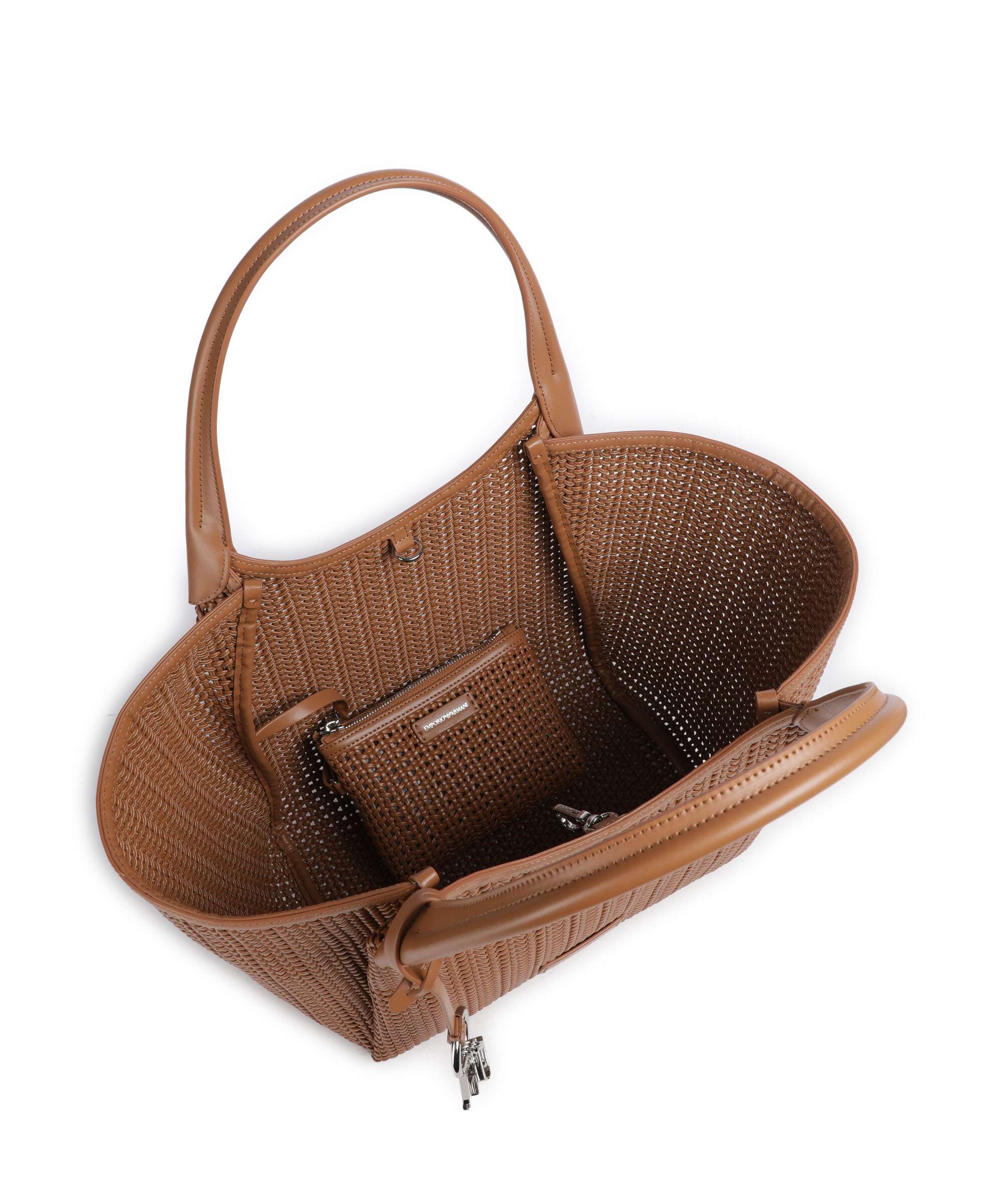 Emporio Armani Durini 24 Tote bag caramello - Image 6